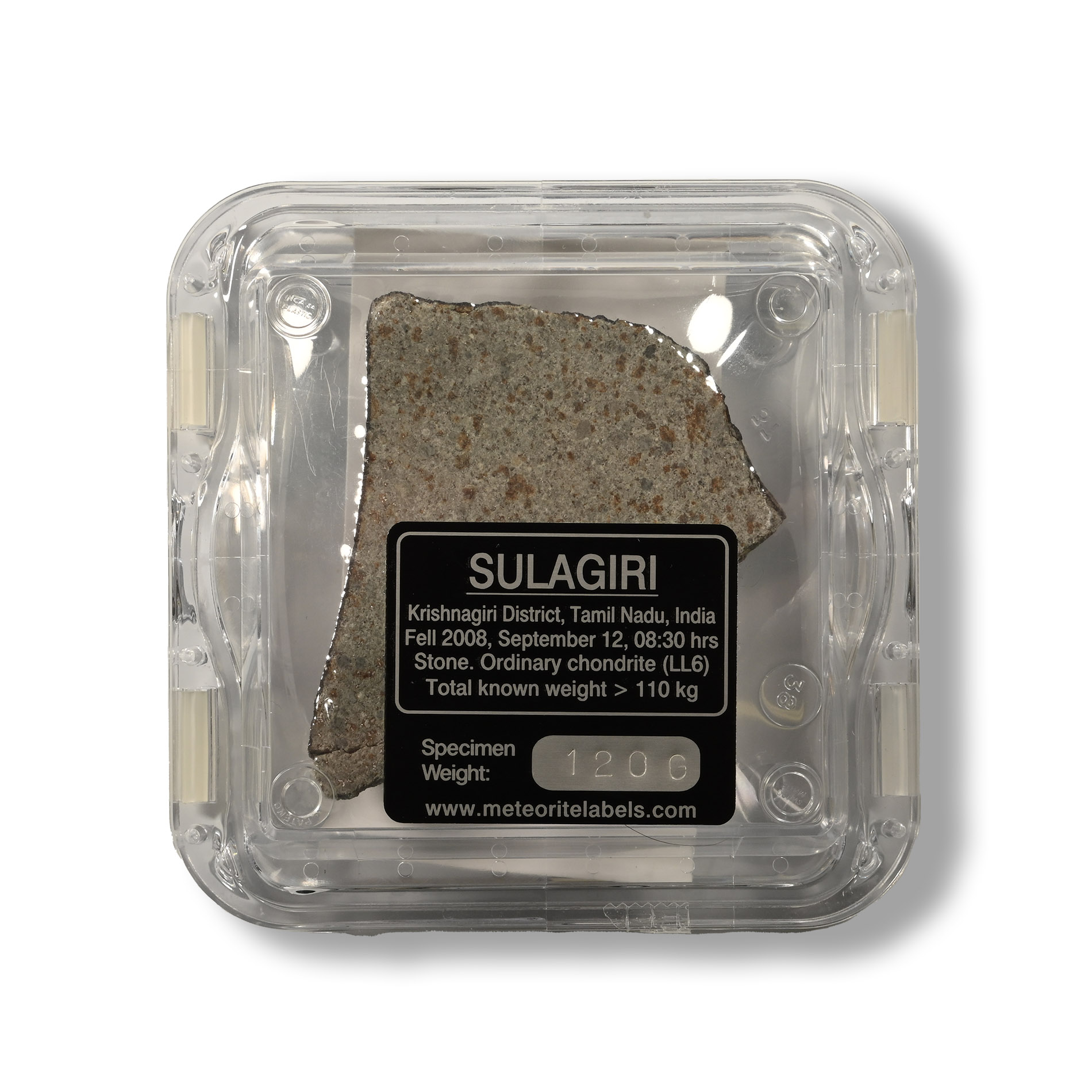 Sulagiri LL6 Chondrite Meteorite End Cut