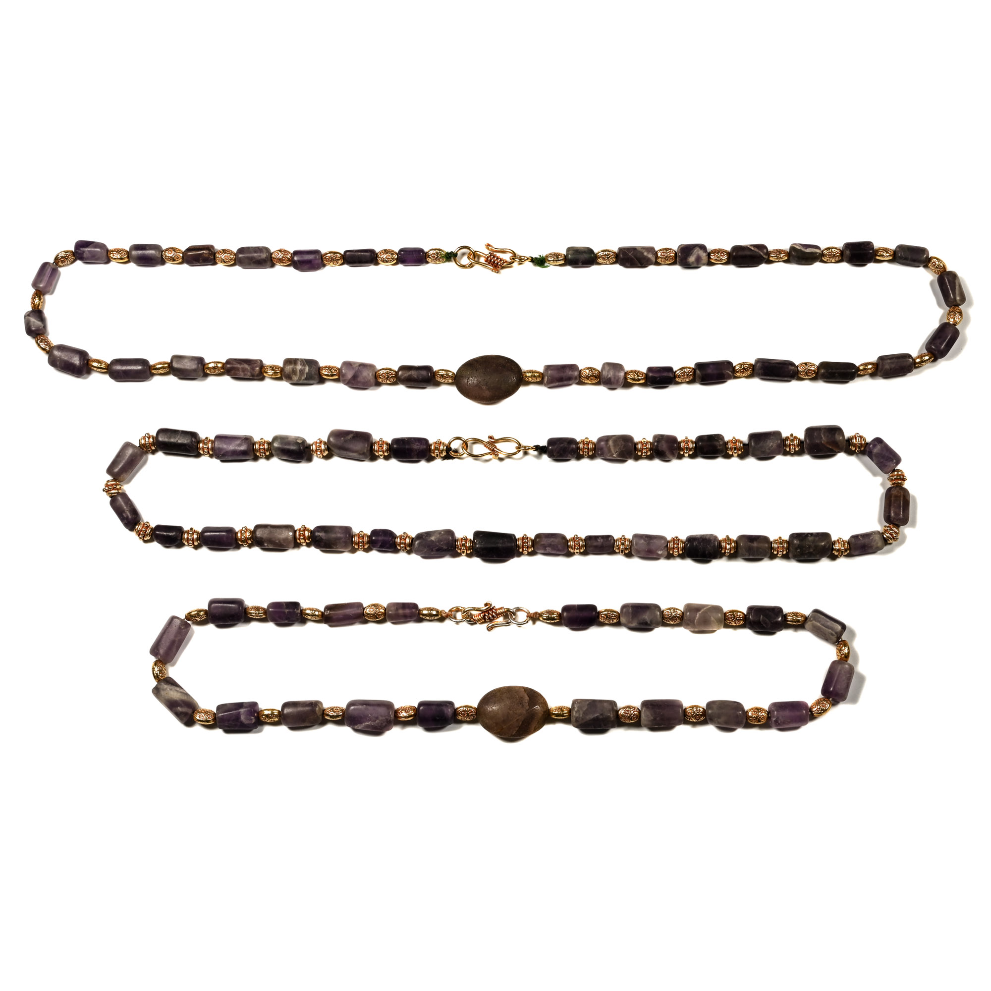 Amethyst Bead Necklace Group