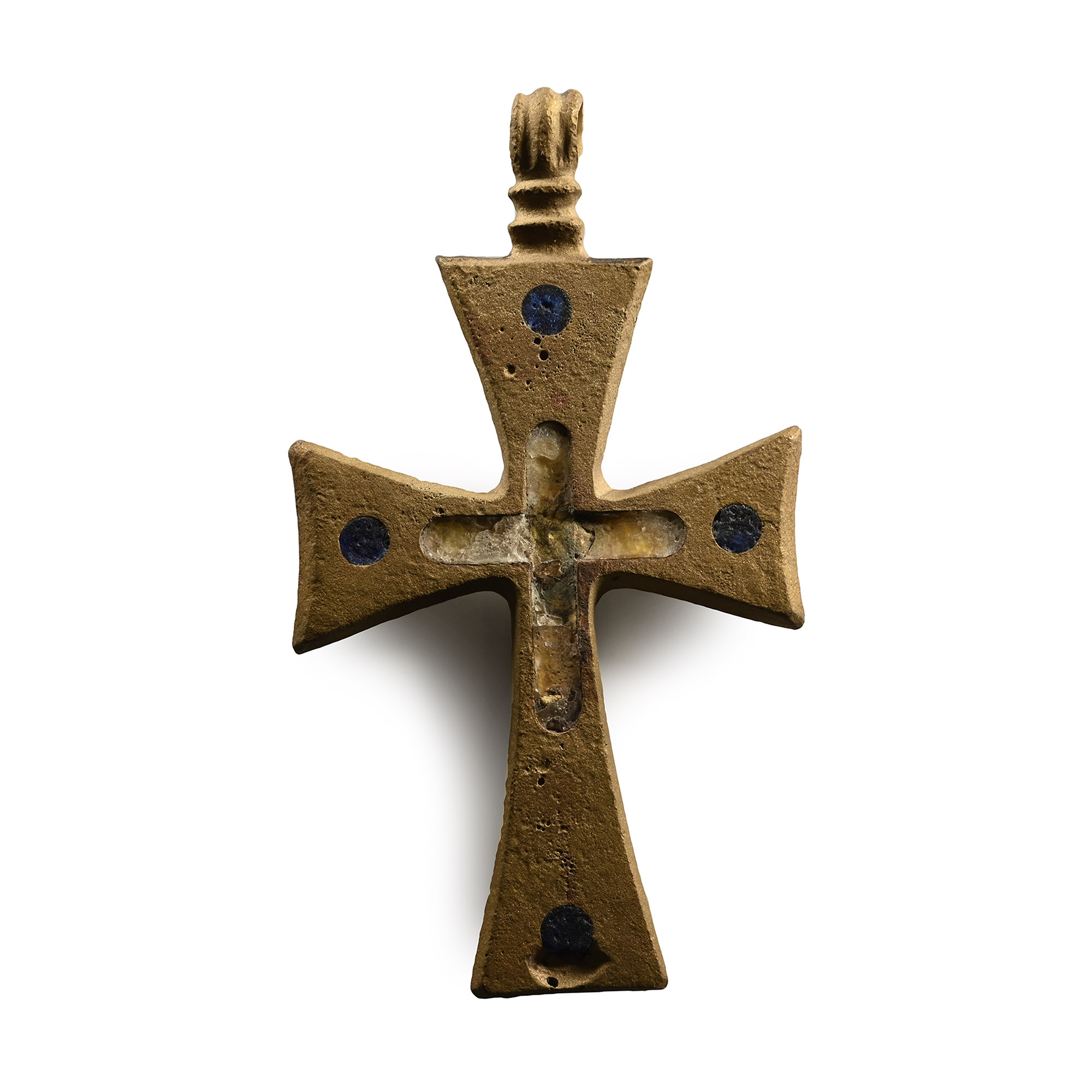 Post Medieval Inlaid Cross Pendant