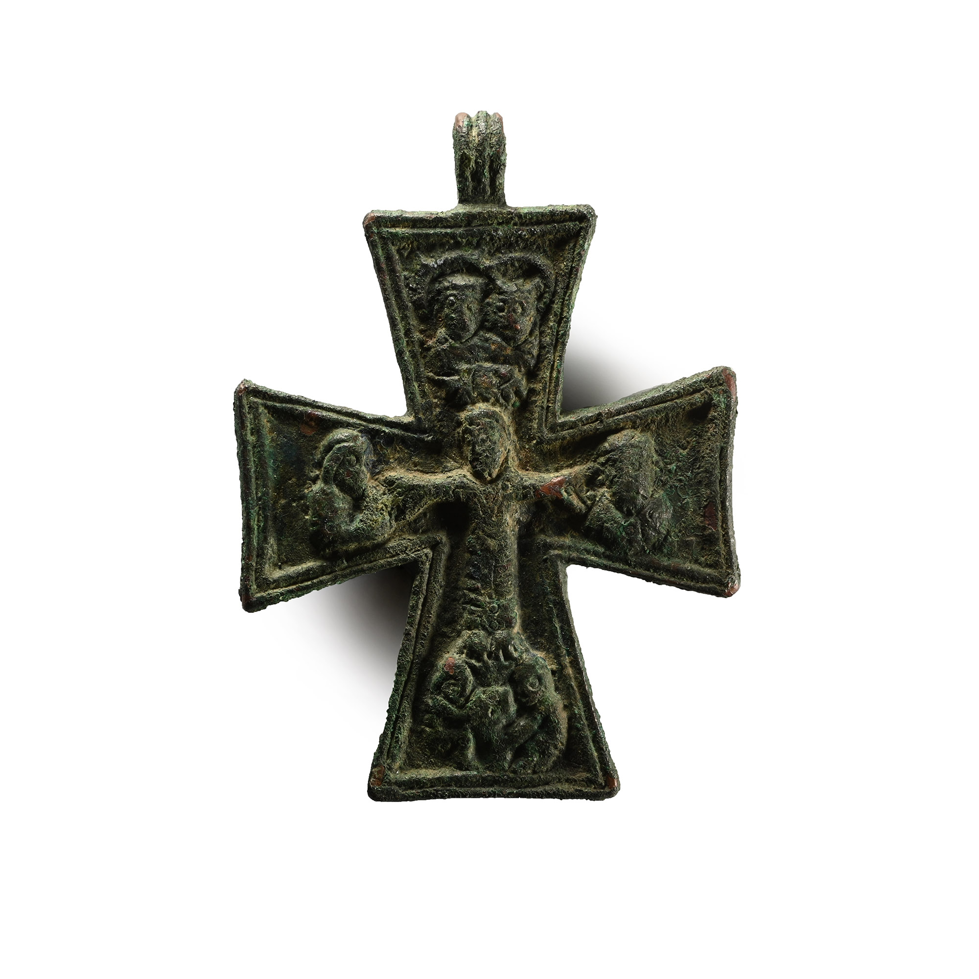 Post Medieval Bronze Cross Pendant