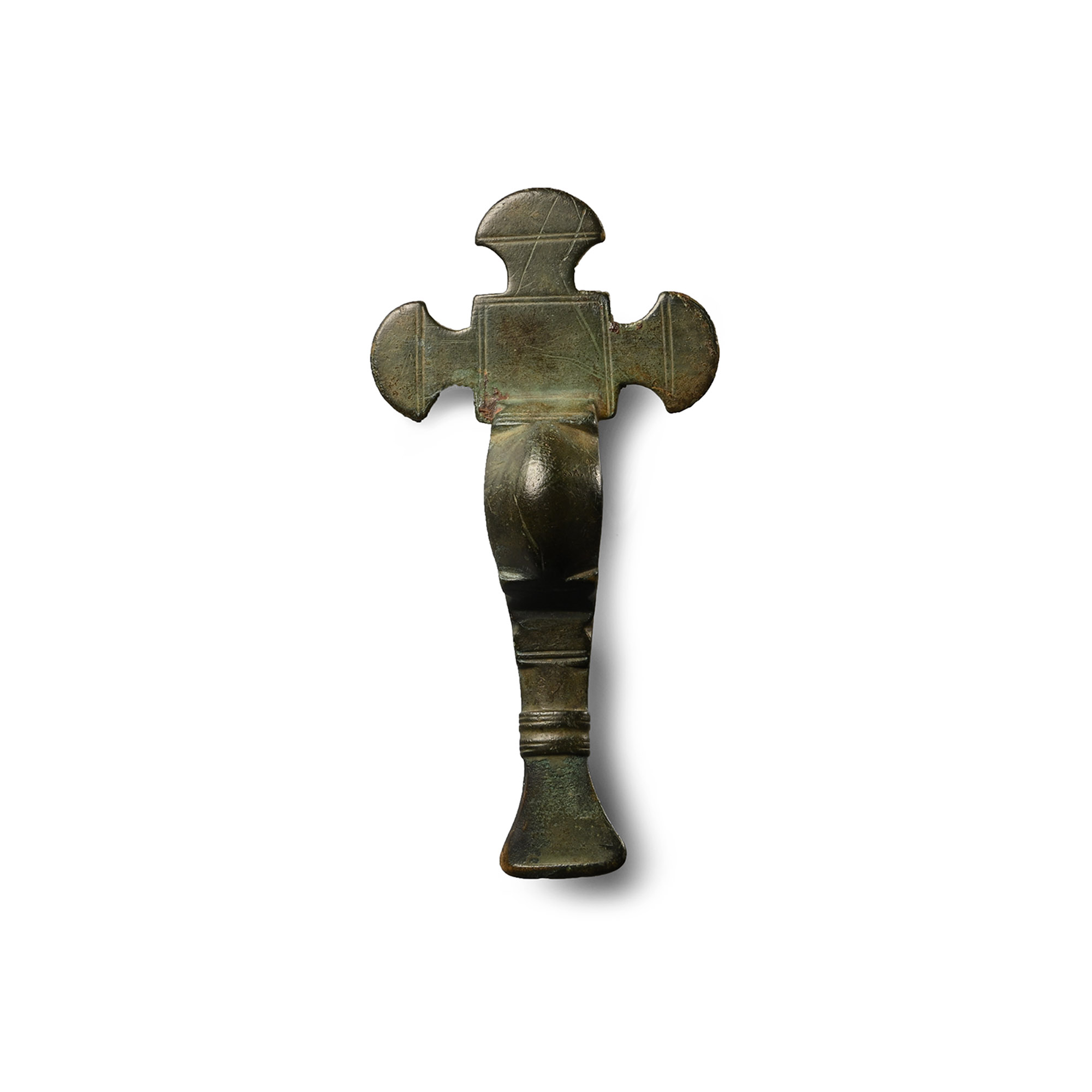Anglo-Saxon Bronze Cruciform Bow Brooch