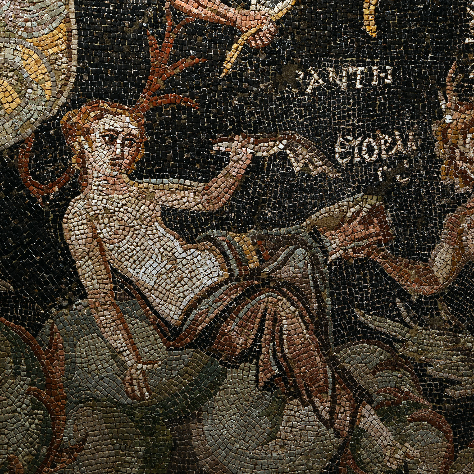 Roman Mosaic Depicting Nereids and Tritons