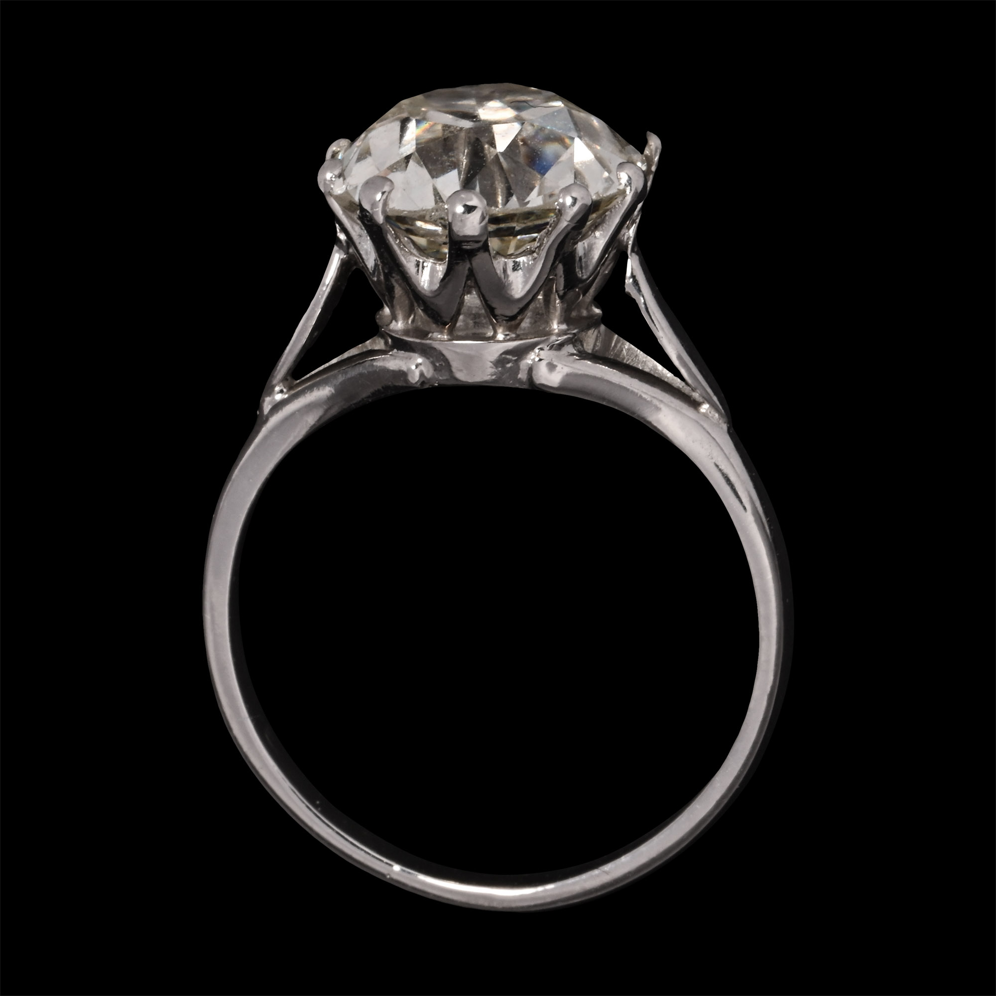 3.2 Carat Diamond Solitaire White Gold Ring