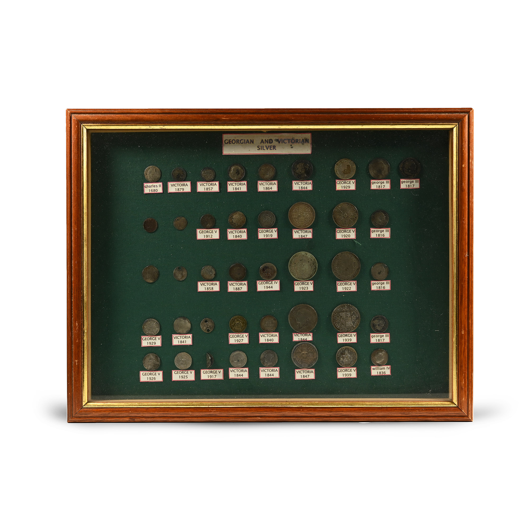 Post Medieval Cased 'Manchester Area' Silver Coin Collection