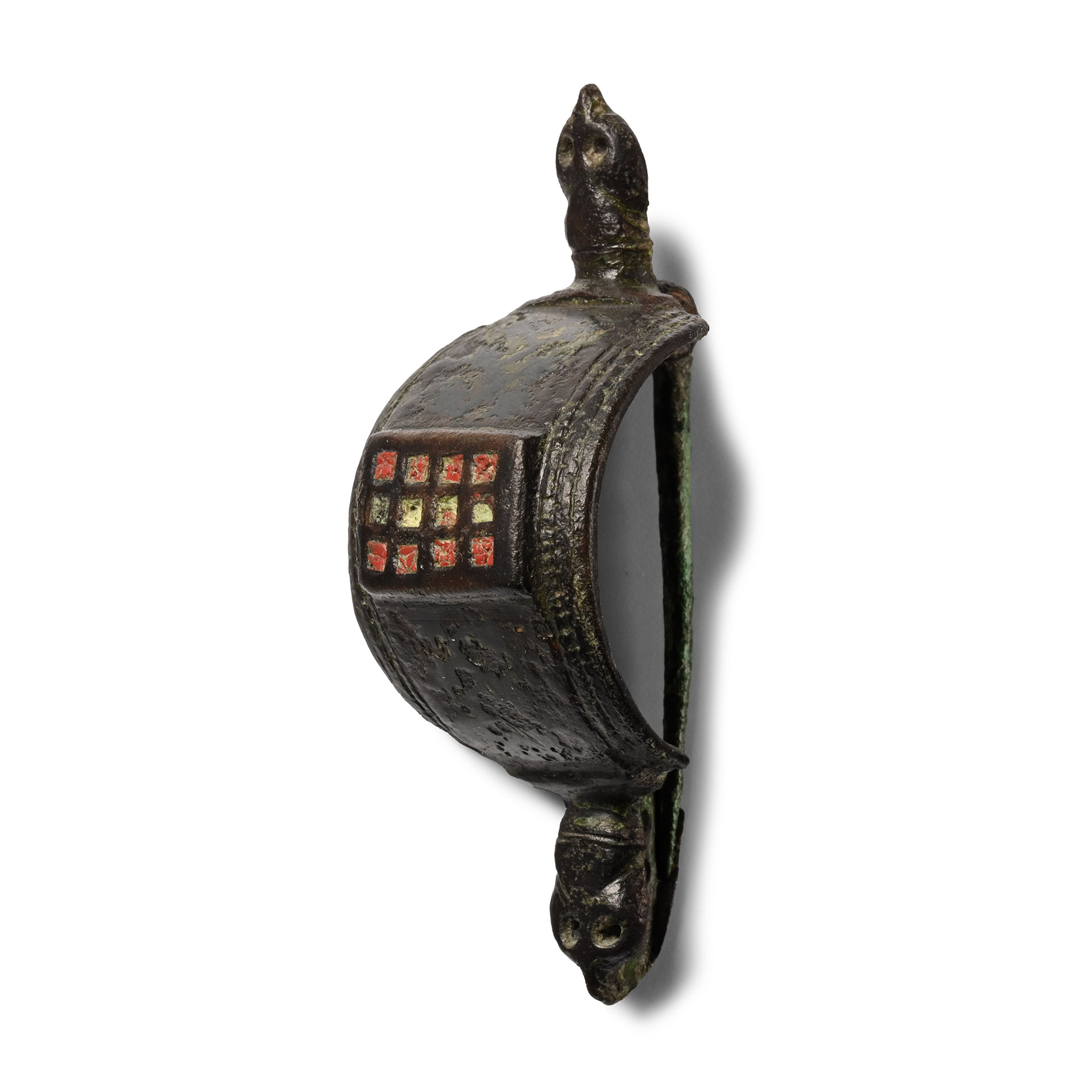 Roman Enamelled Bronze Equal-Arm Brooch