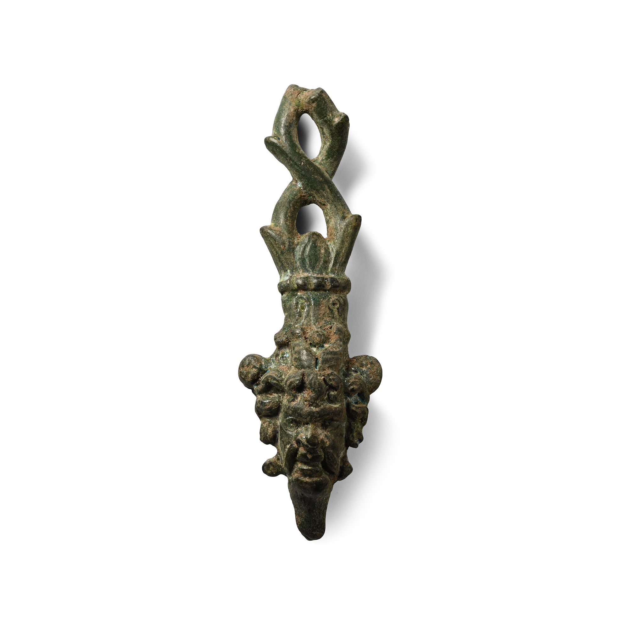 Roman Bronze Handle Fragment
