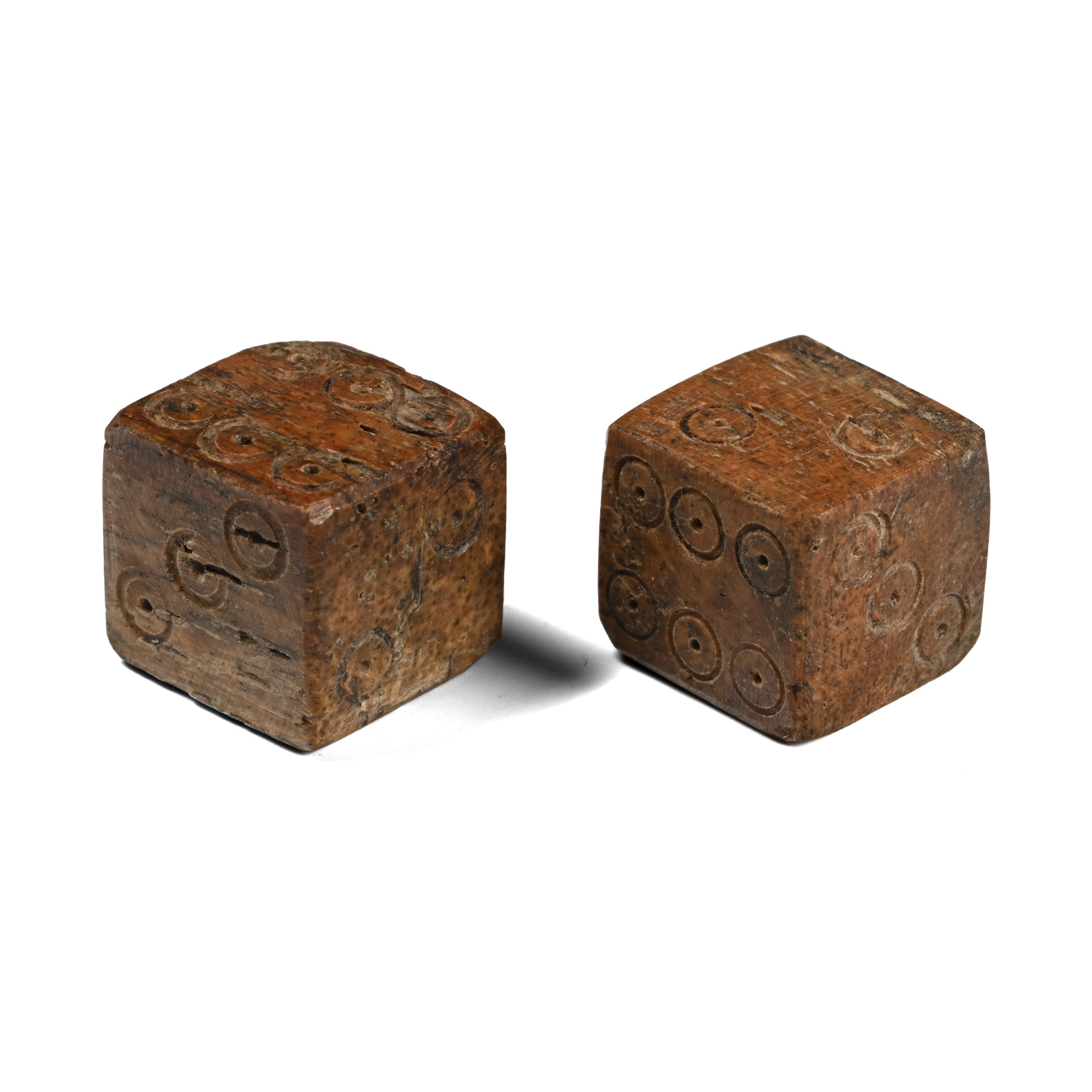 Roman Bone Dice Pair