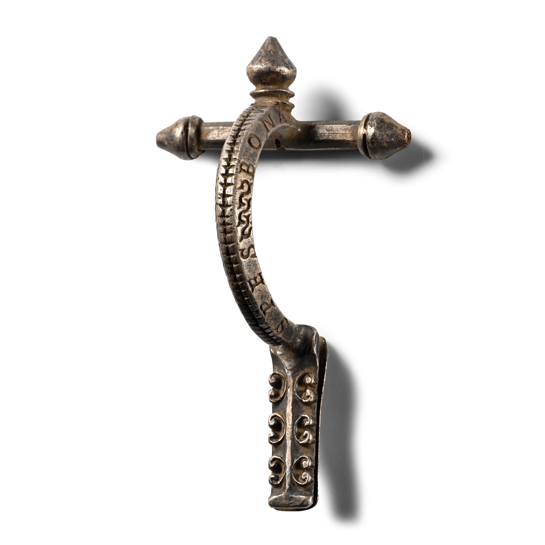Roman Silver 'SPES BONA' Crossbow Brooch