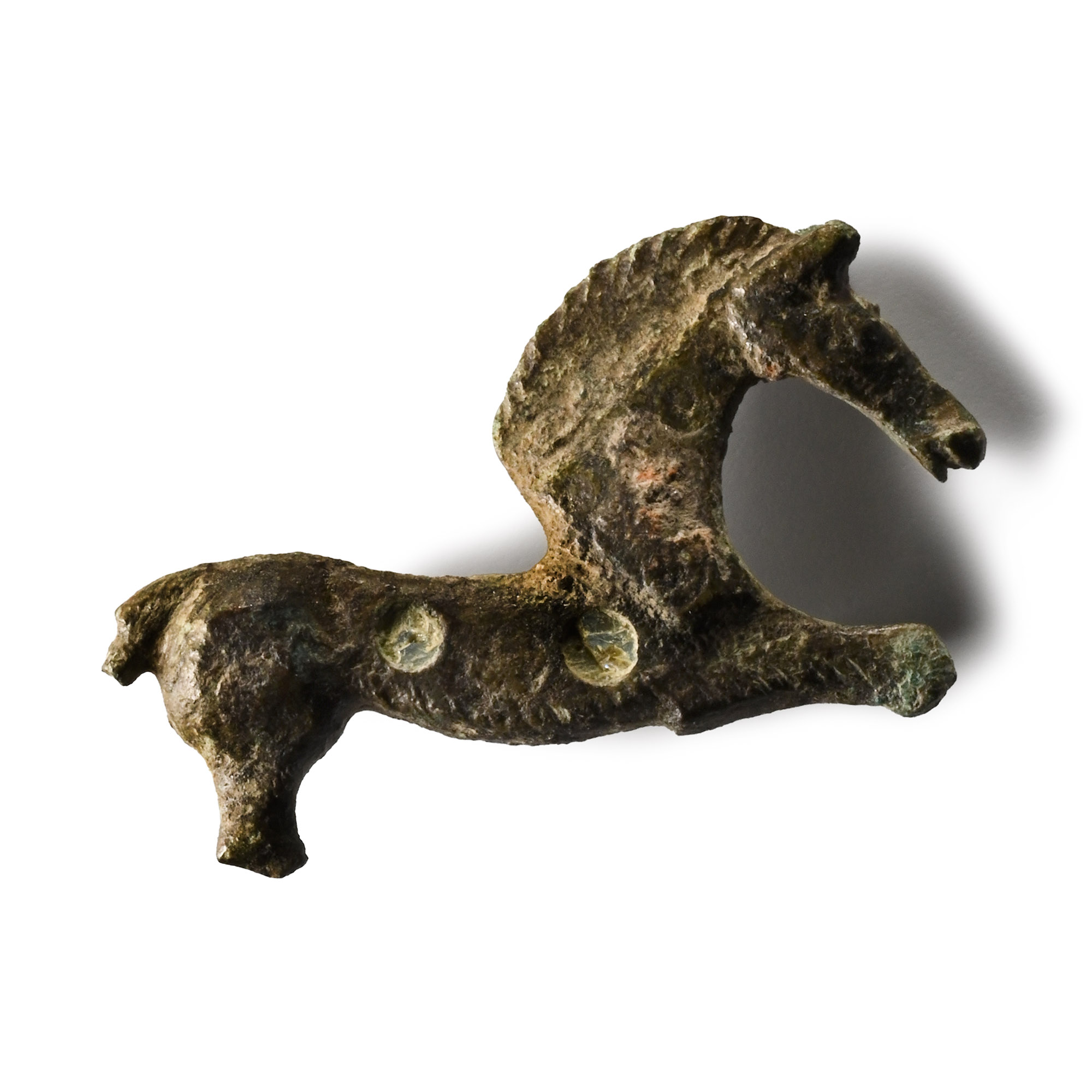 Roman Enamelled Bronze Horse Plate Brooch