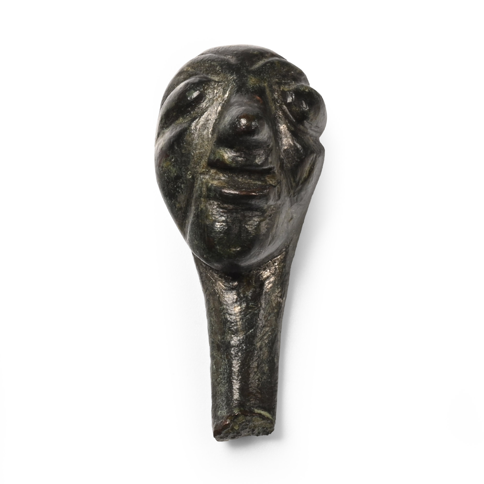 Medieval Bronze Head Mount