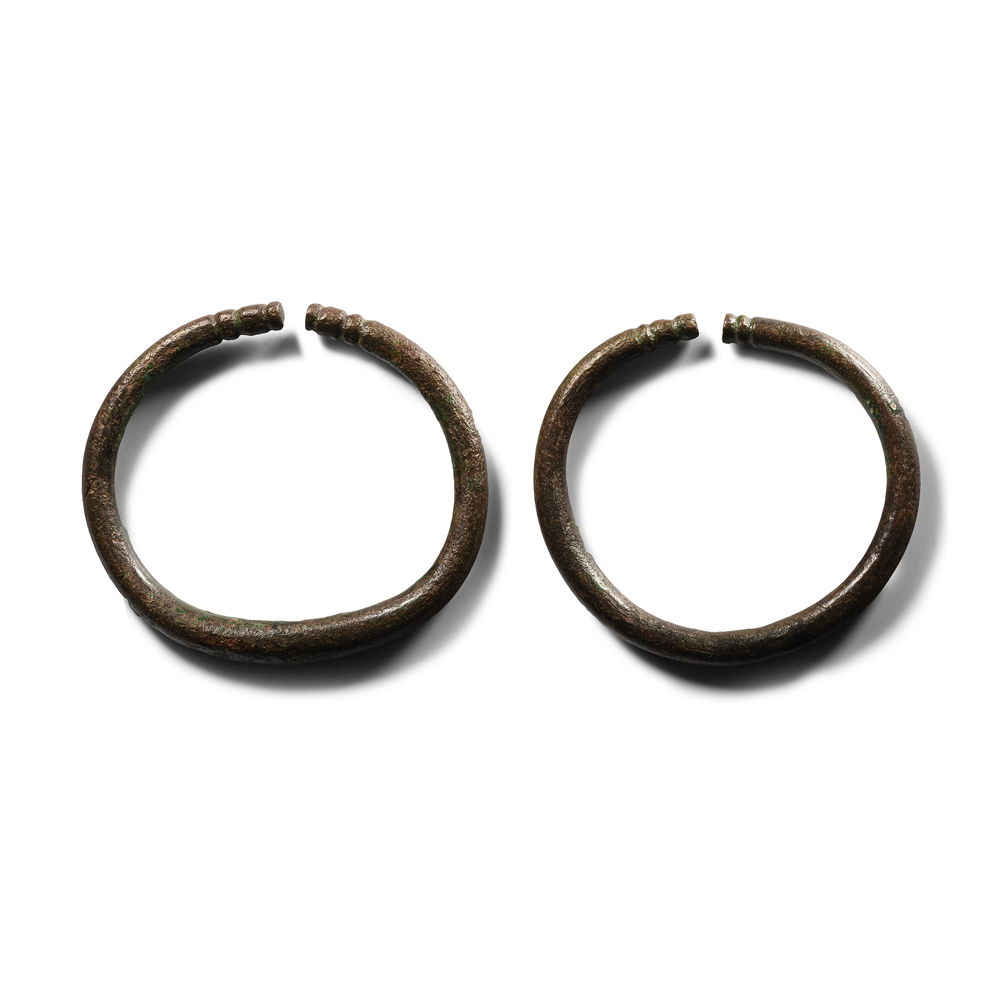 Roman Bronze Military Armillae Pair