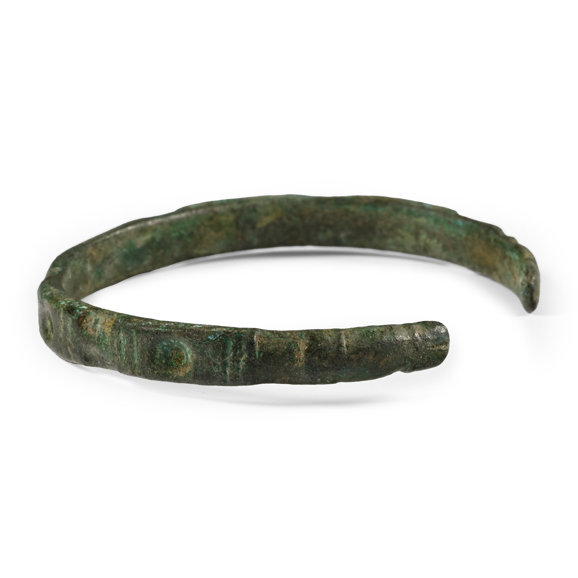 Roman Bronze Decorated Bracelet