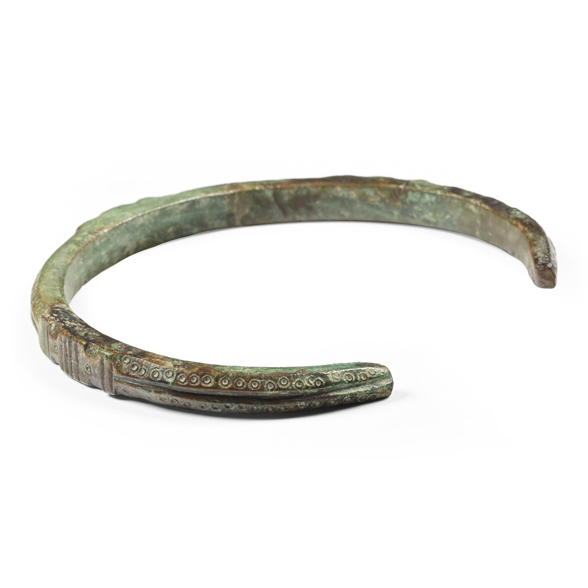 Roman Bronze Decorated Bracelet