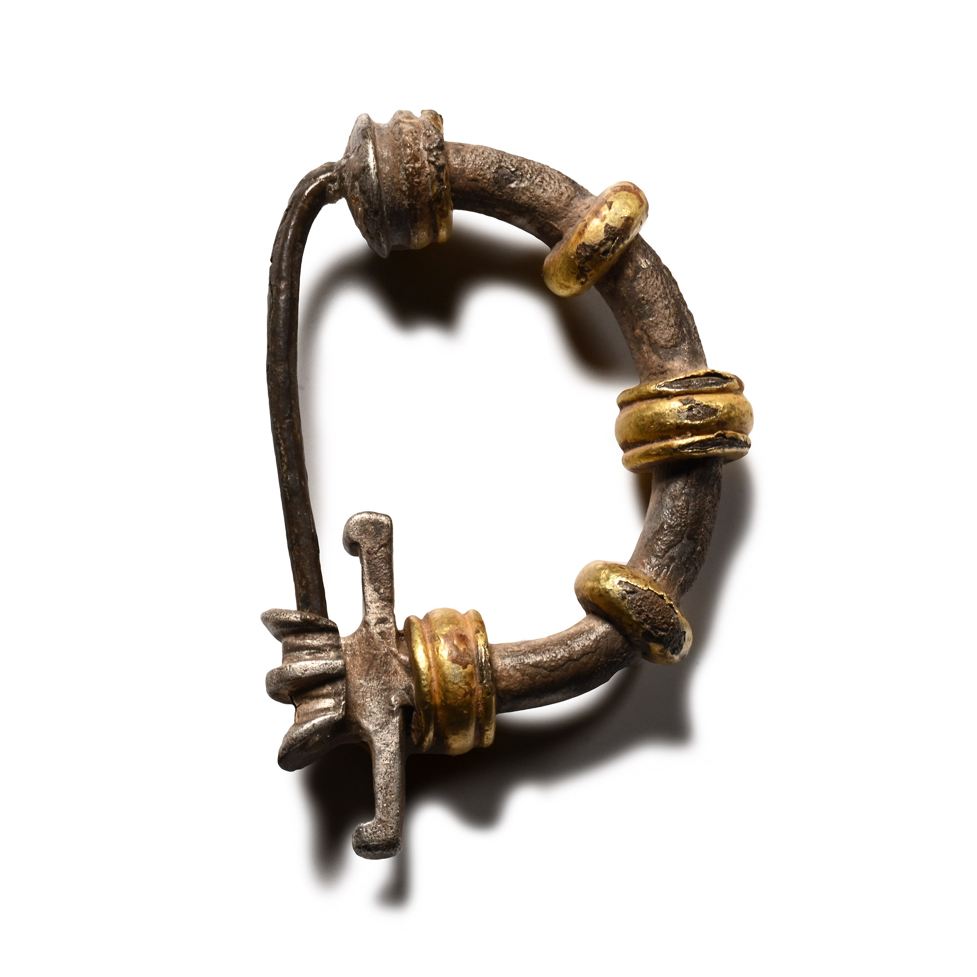 Greek Silver-Gilt Bow Brooch