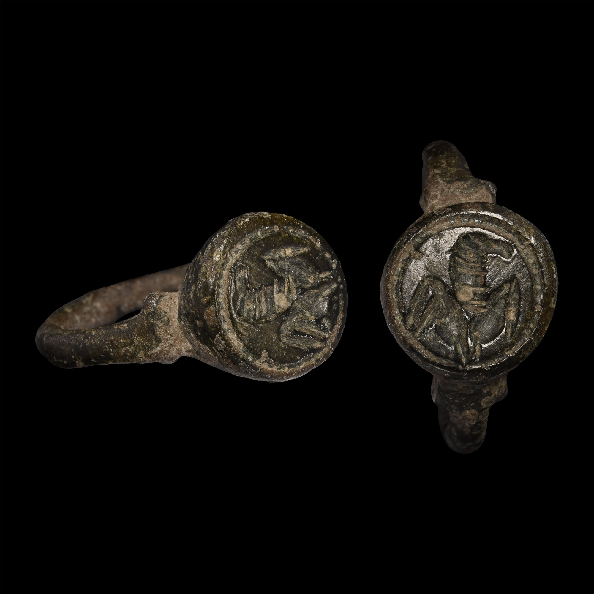 Roman Bronze Ring with Aquila