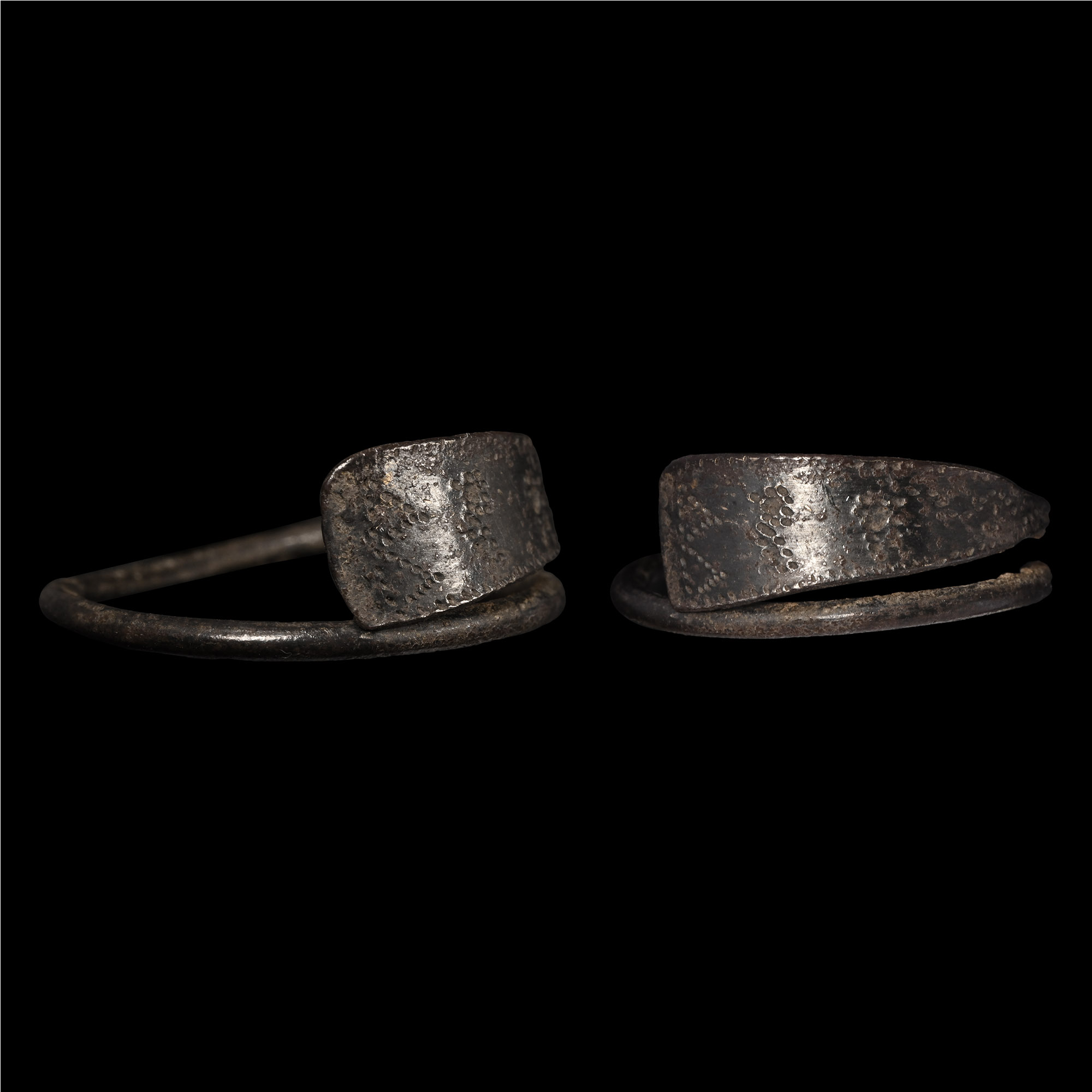 Iron Age Celtic Silver Decorated Ring