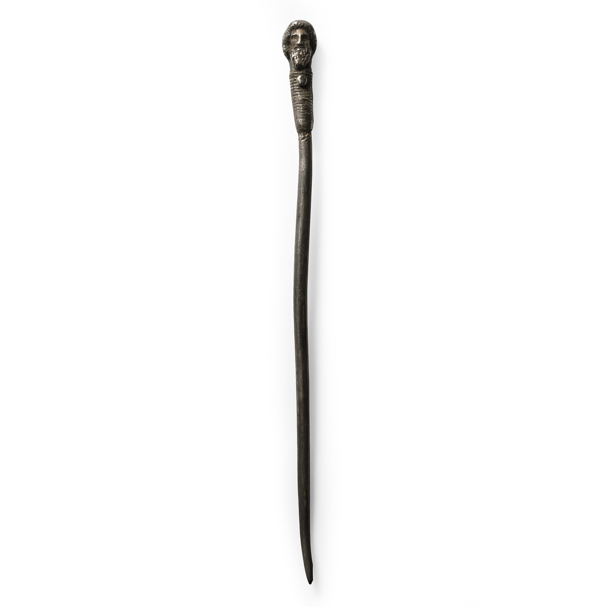 Roman Silver Pin with Bust
