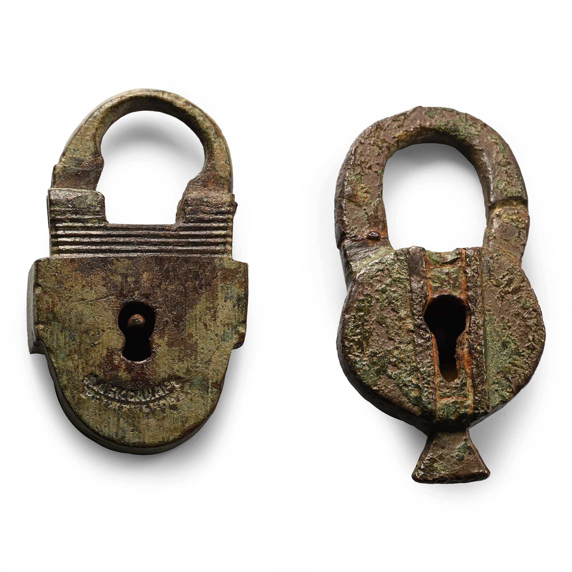 Post Medieval Bronze Padlock Group