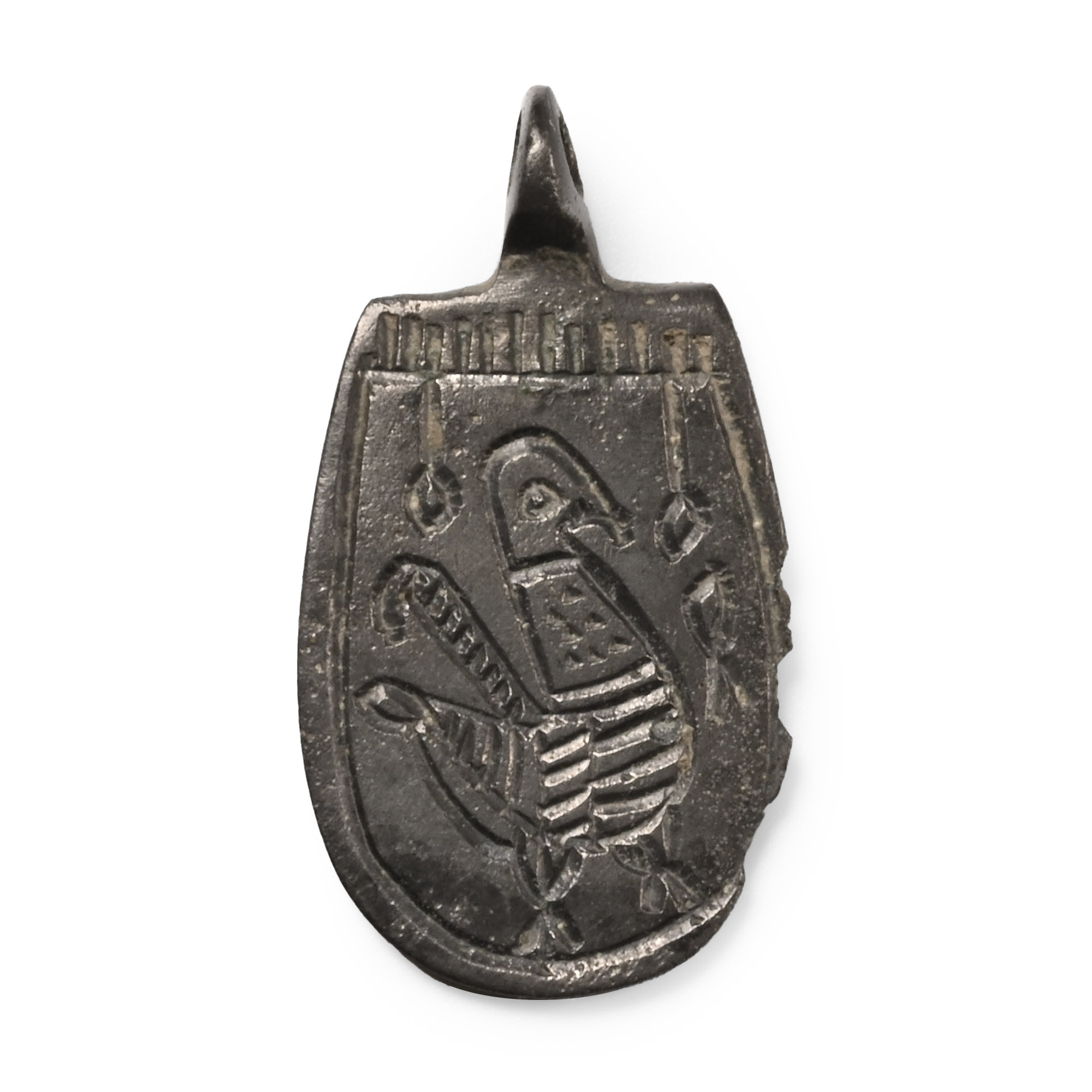 Byzantine Bronze Pendant with Bird
