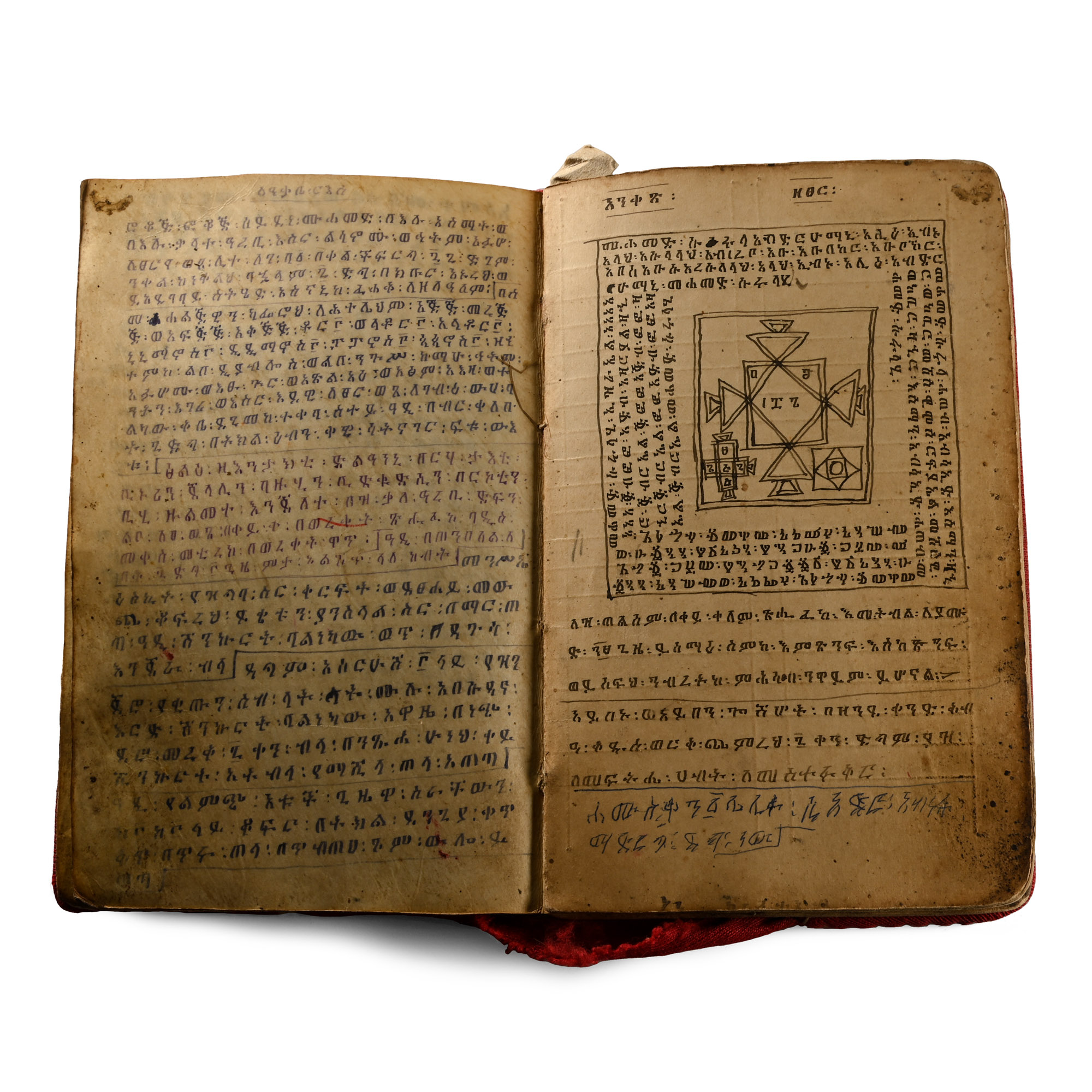 Ethiopian Vellum Manuscript of Talismanic Texts