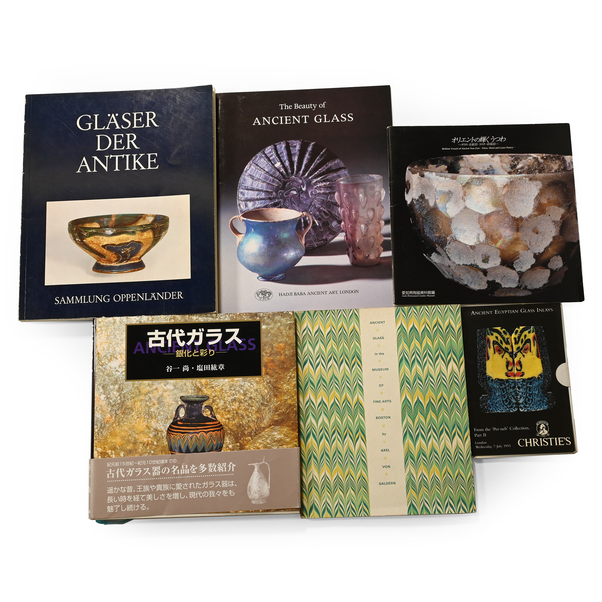 A Collection of Books on Ancient Glass - 6 Titles