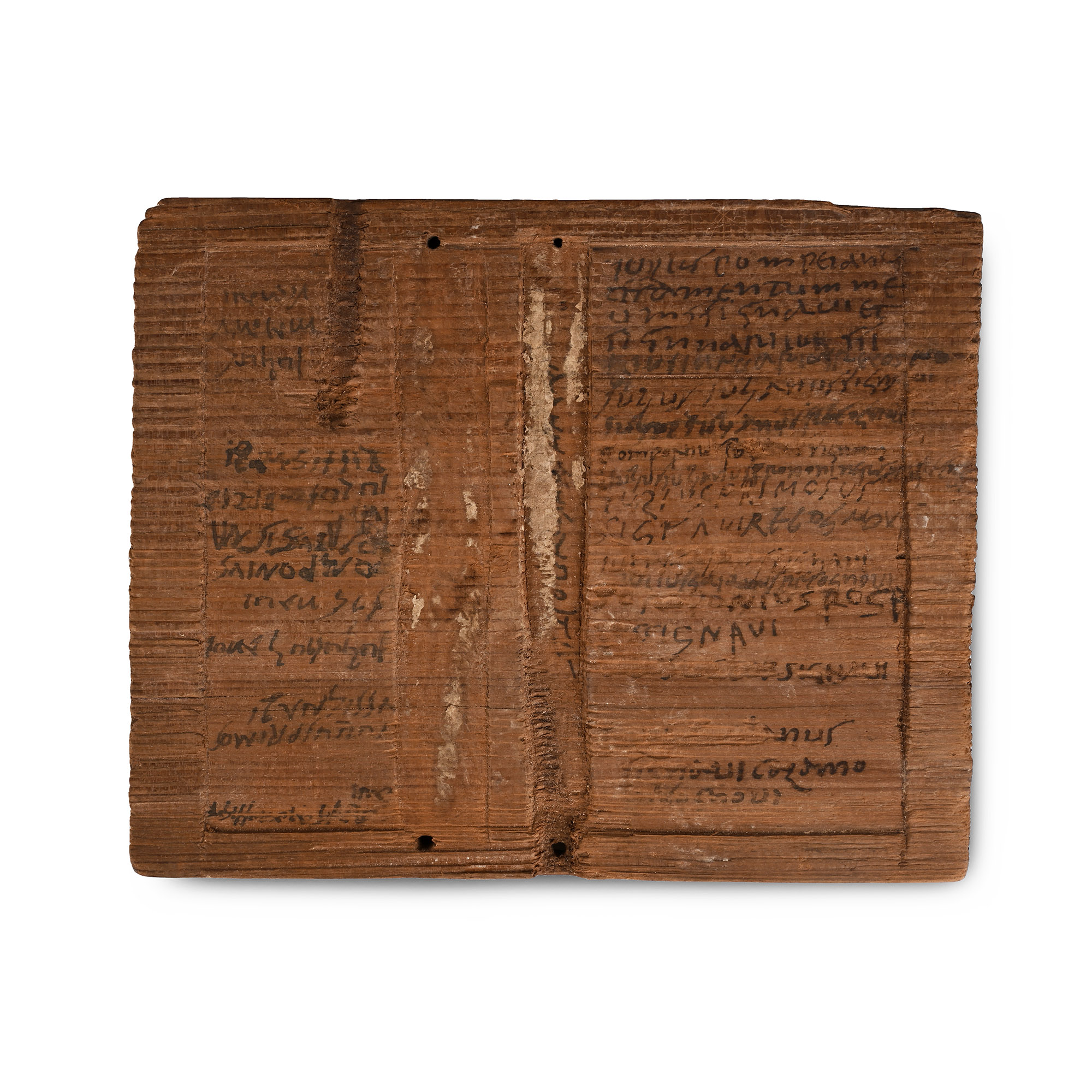Roman Wooden Tablet with Testamentary Dispositions of Iulius Pomp(onius)