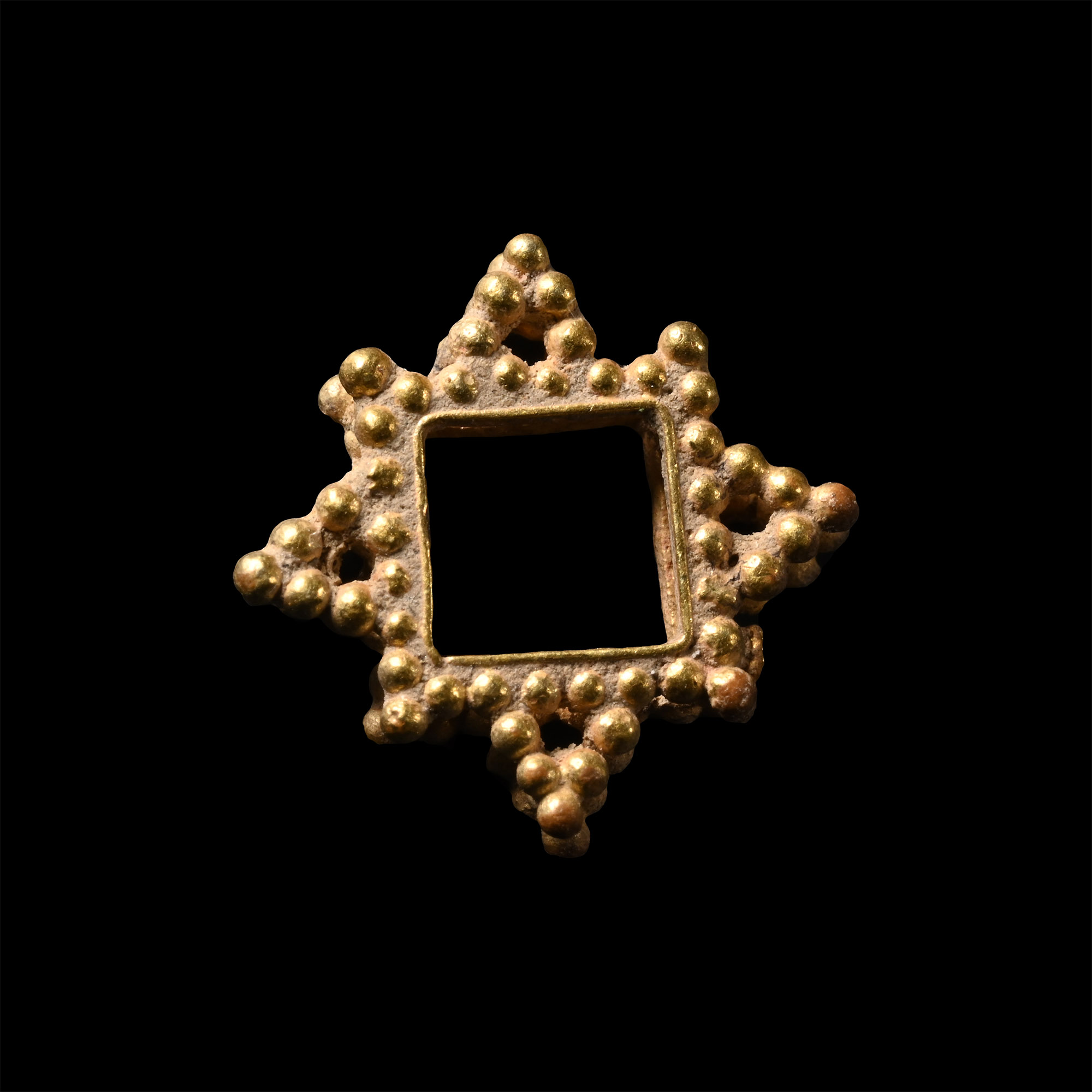 Medieval Gold Pendant Frame