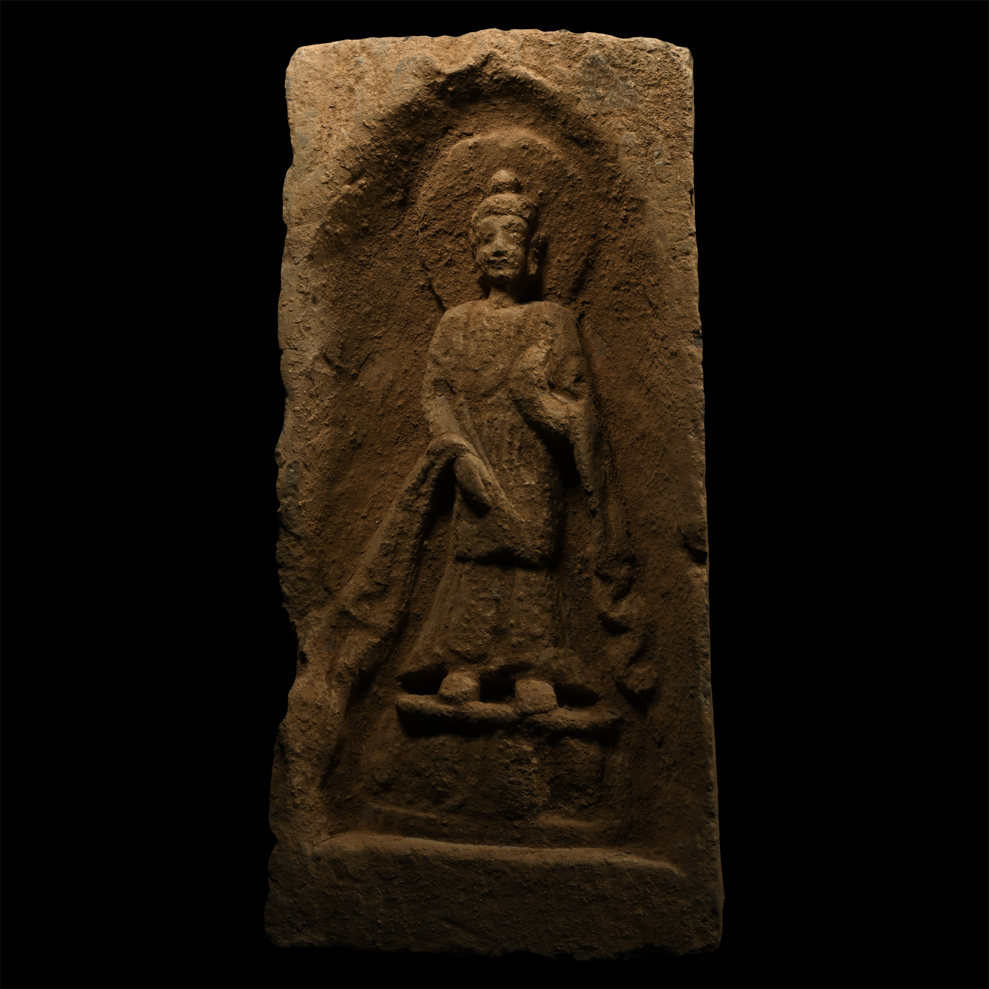 Chinese Wei Terracotta Buddha Brick
