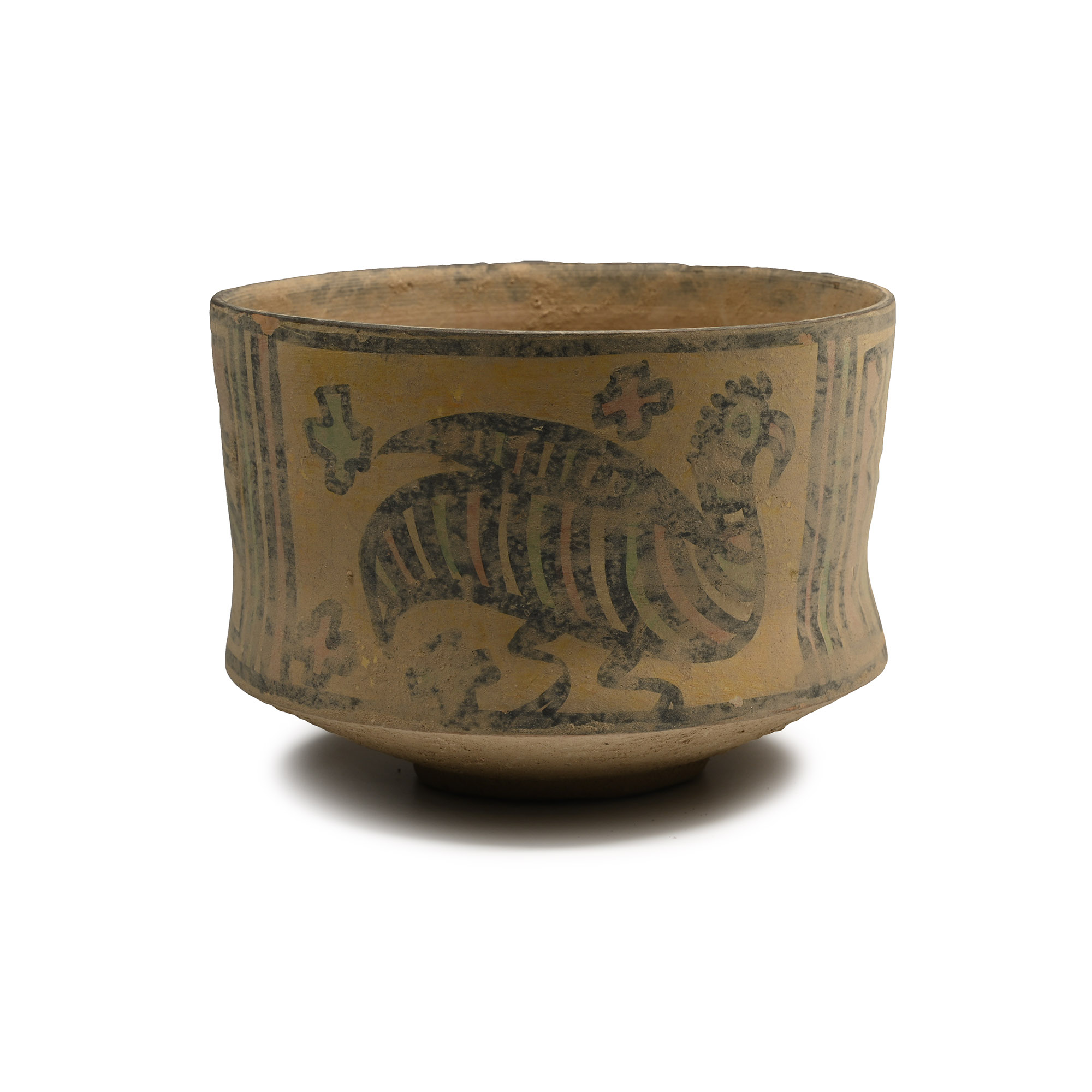 Indus Valley Painted Terracotta Vessel with Animals