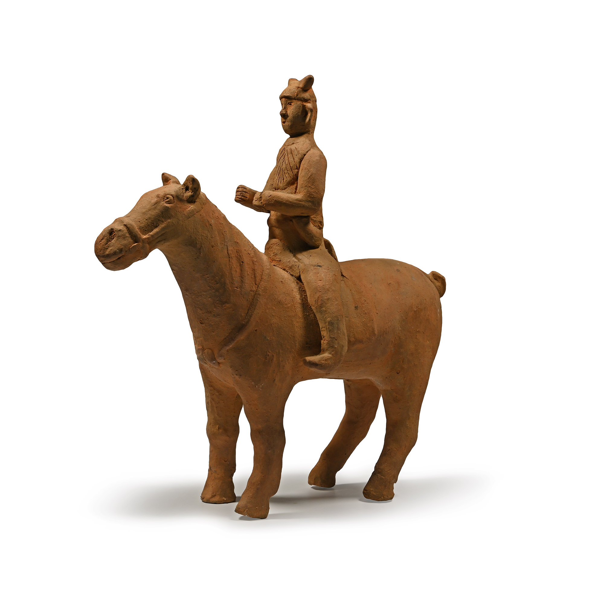 Chinese Tang Terracotta Horse and Rider