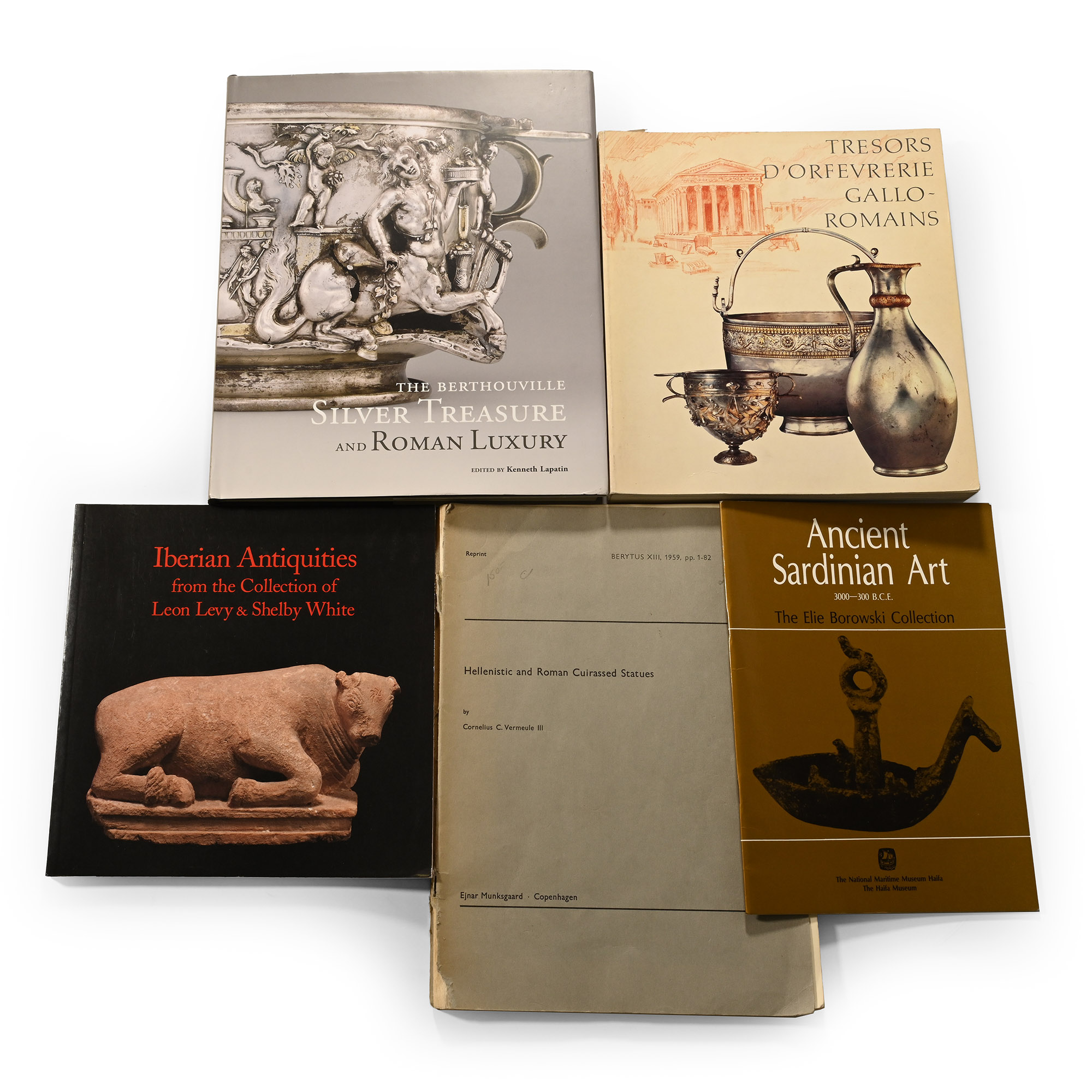 A Collection of Books on Roman, Iberian and Sardinian Ancient Art - 5 Titles
