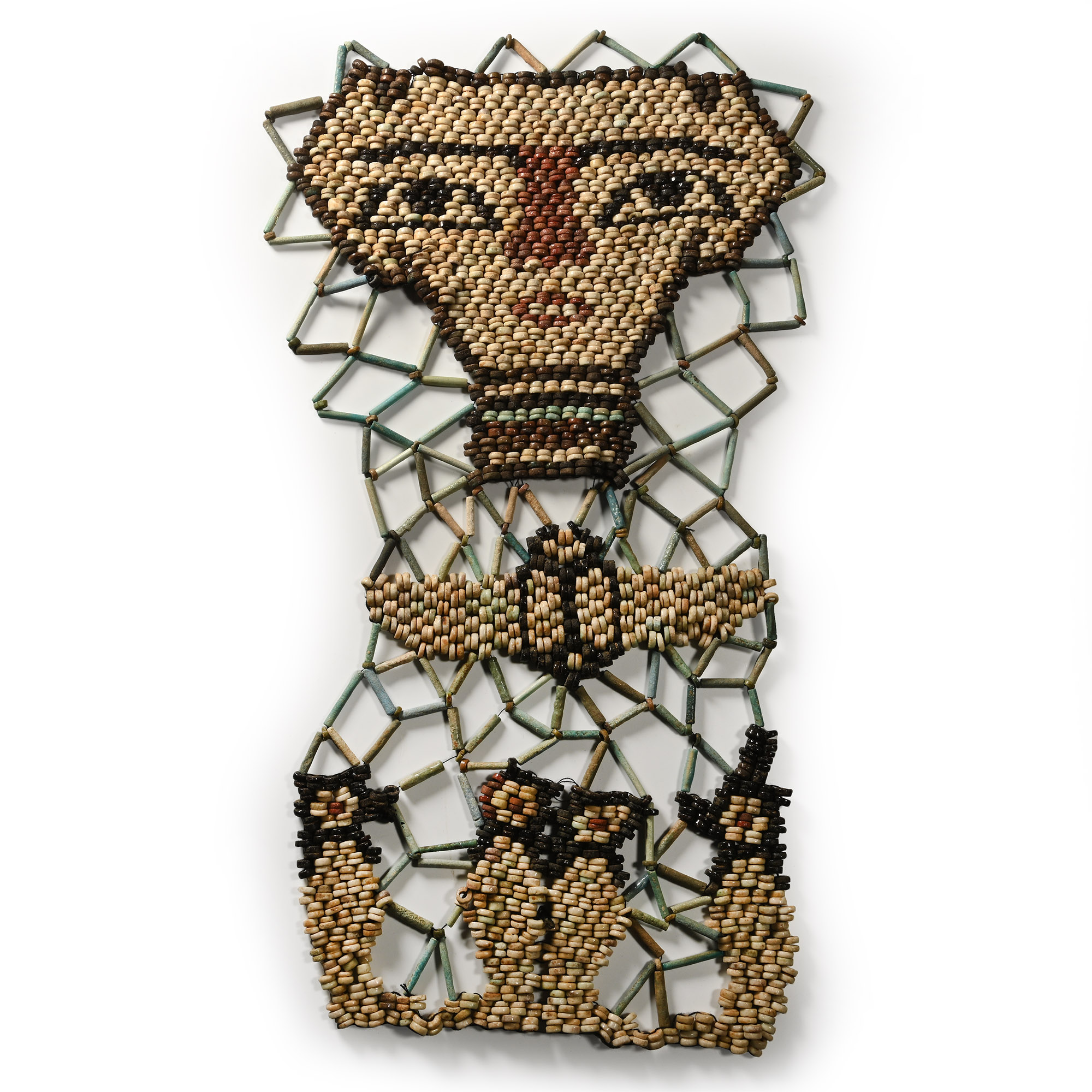 Egyptian Faience Mummy Beadwork Mask