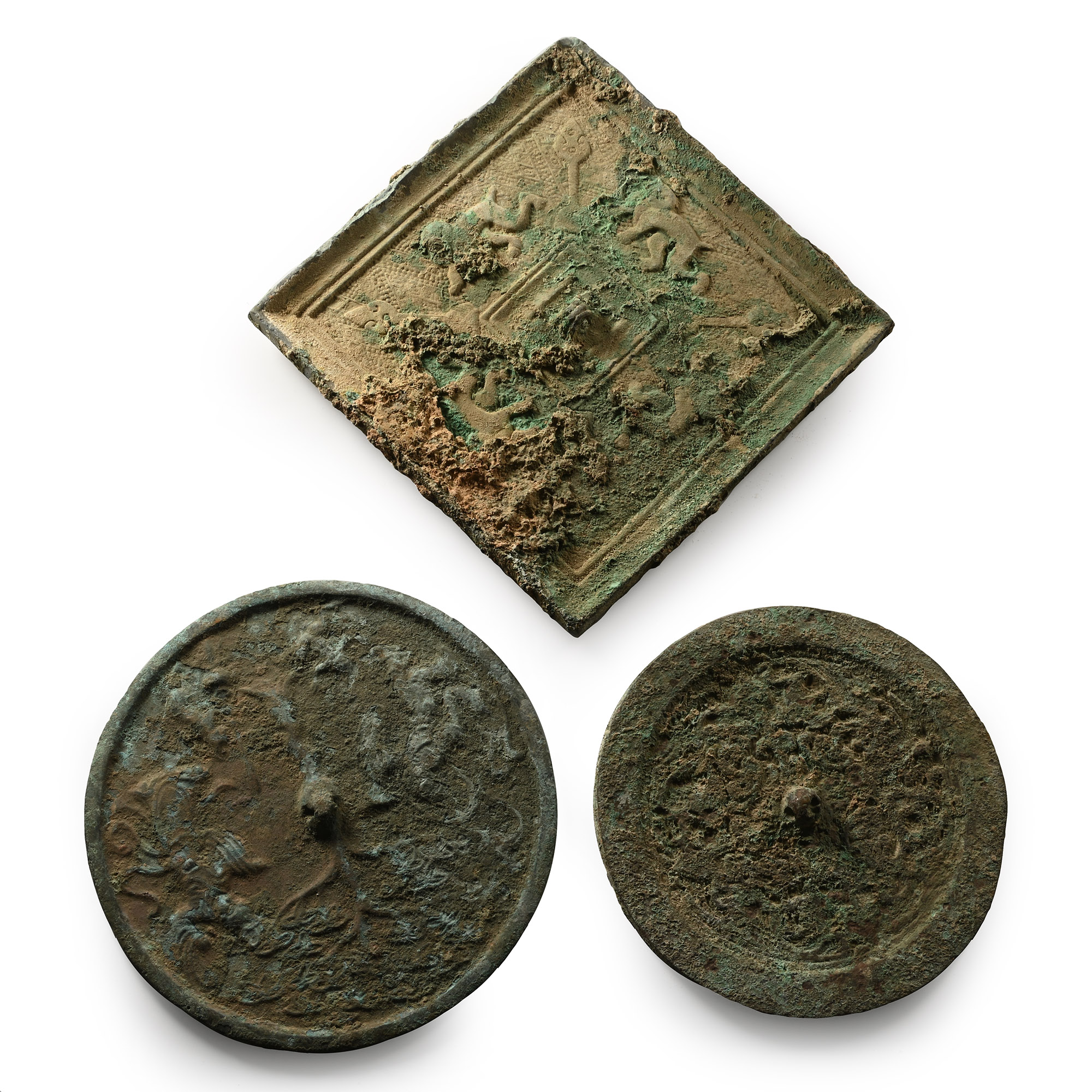 Chinese Bronze Mirror Group