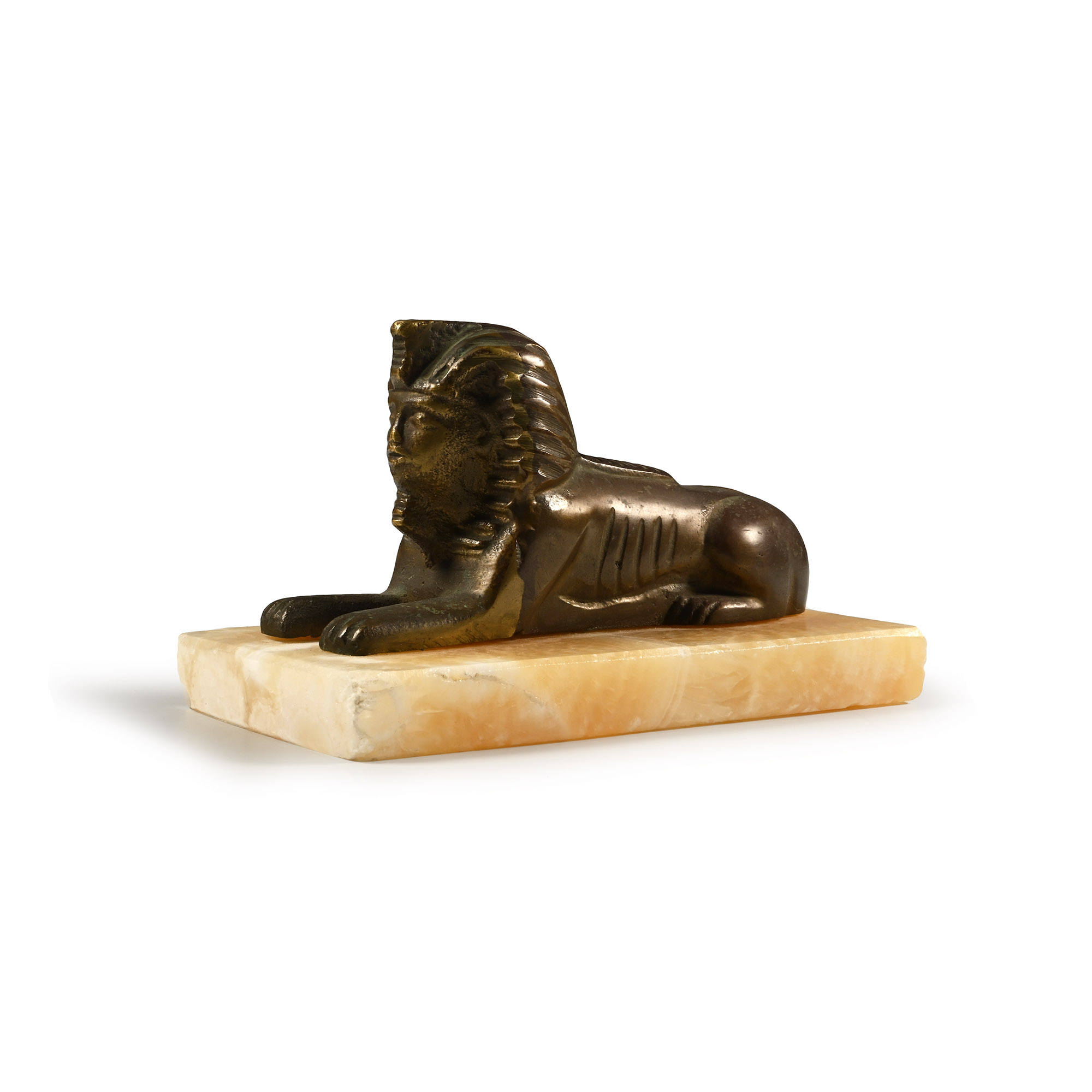 Antique Sphinx on a Marble Base
