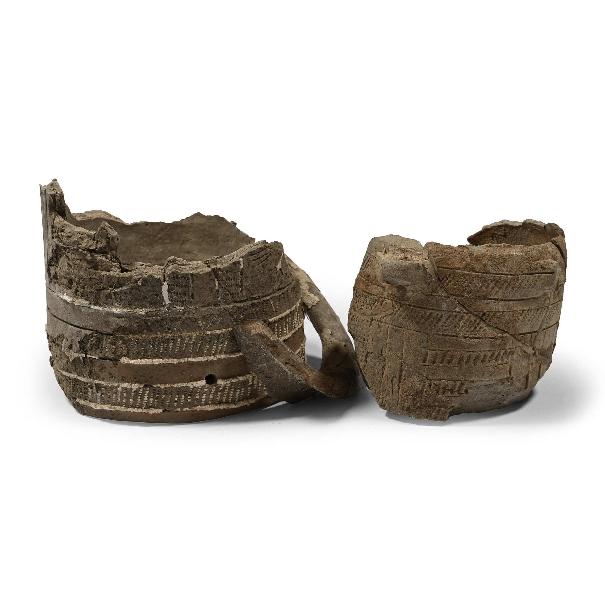Fragmentary Sumerian Jar with Decoration