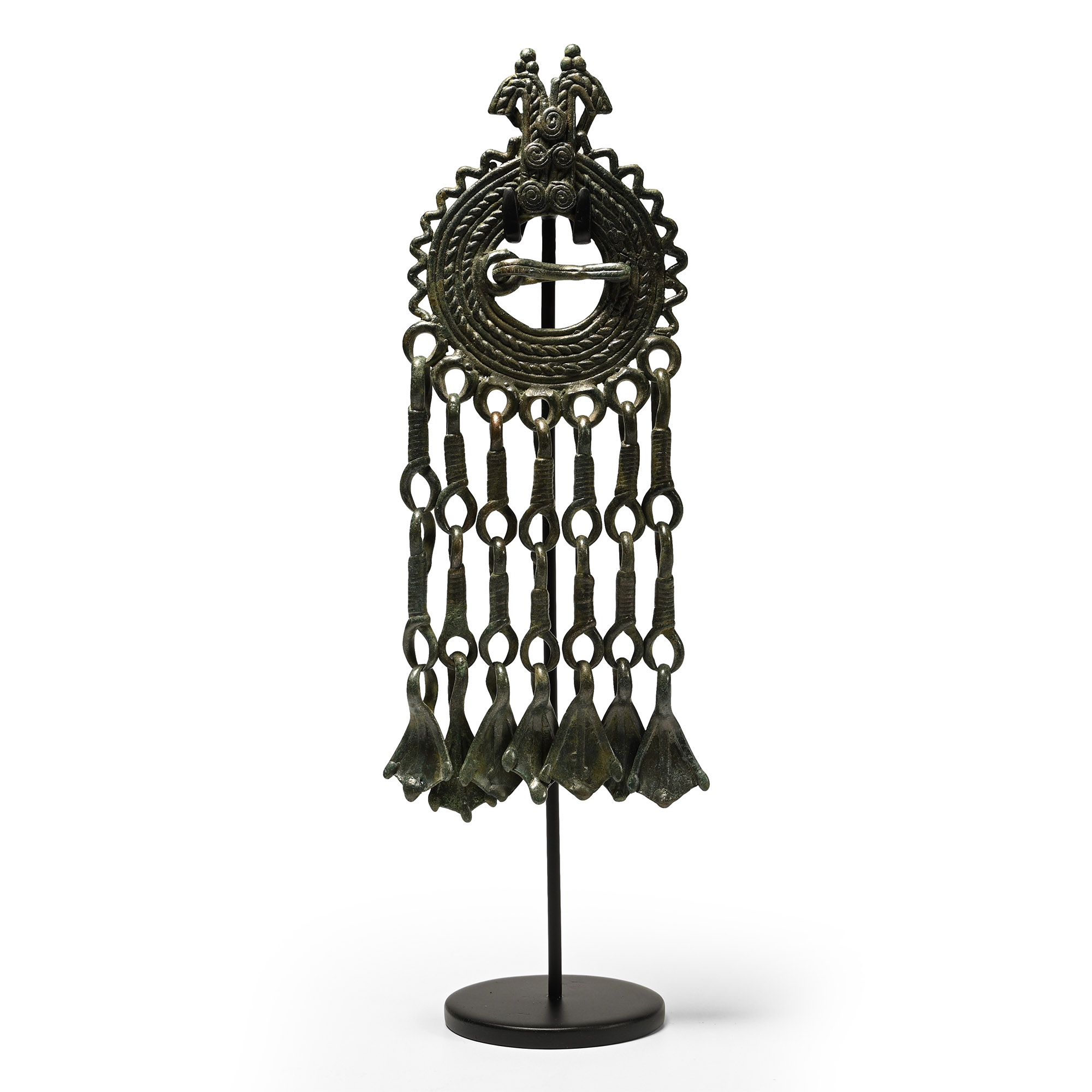 Viking Age Bronze Double Dragon Brooch with Foot Dangles