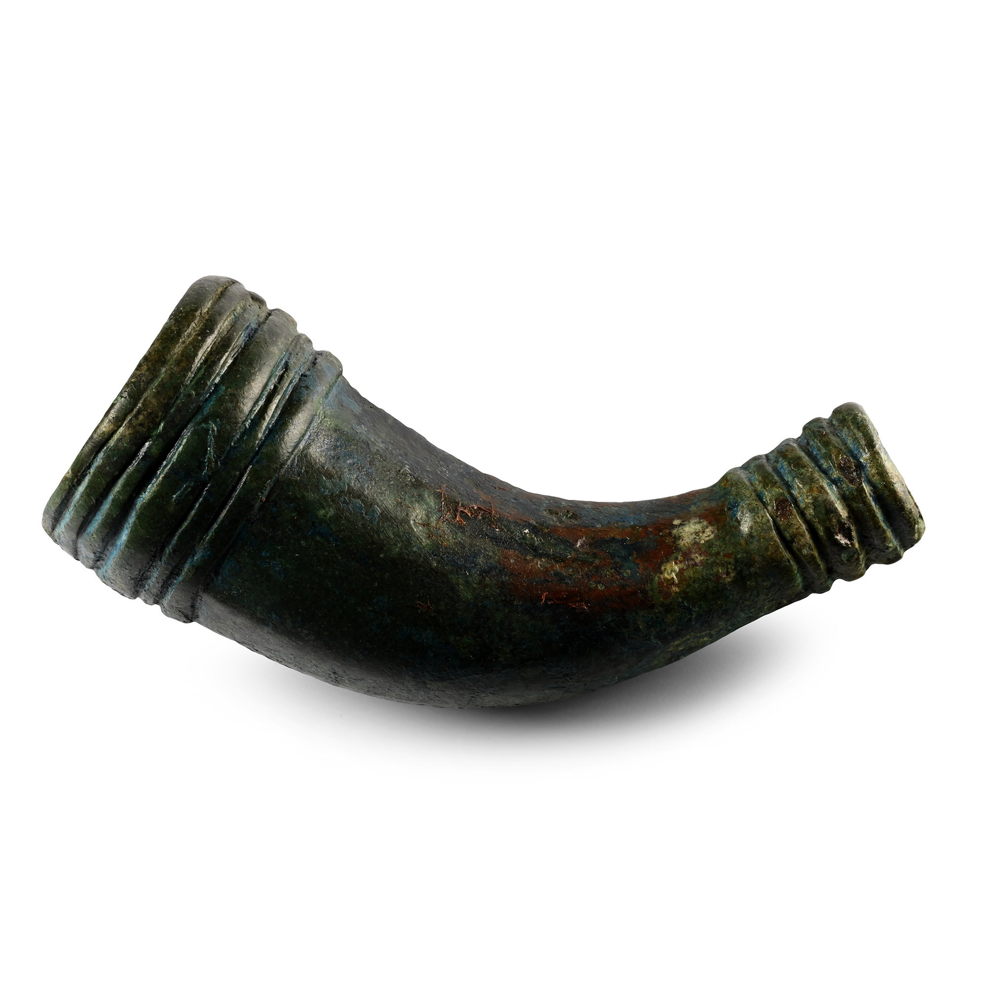 Viking Age Bronze Votive Miniature Horn