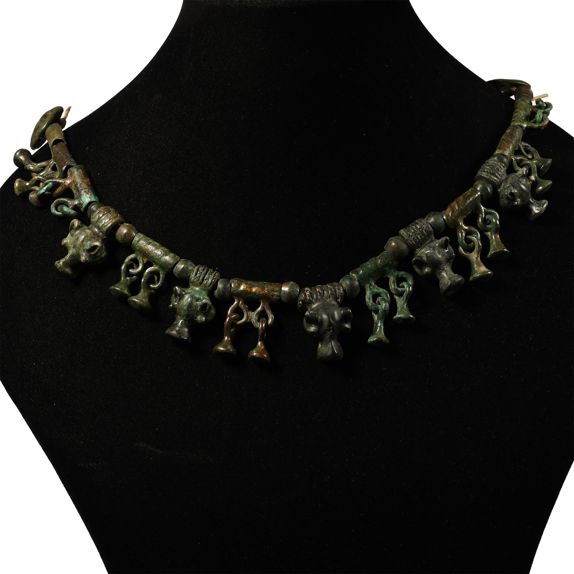 Bronze Age Bull's Head Necklace