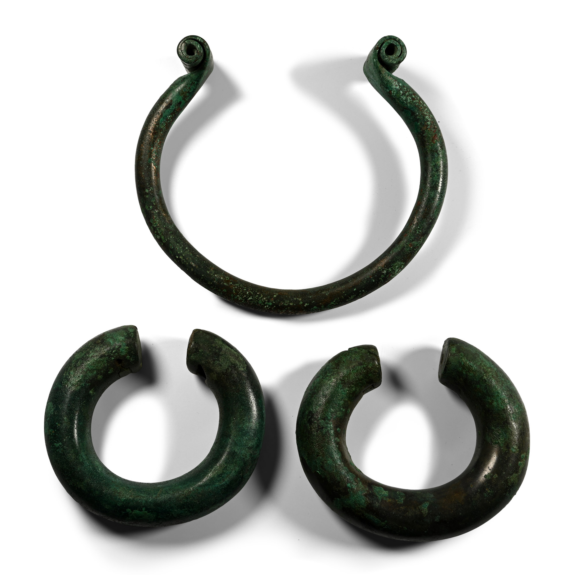 Bronze Age Neck Torc and Bracelet Set
