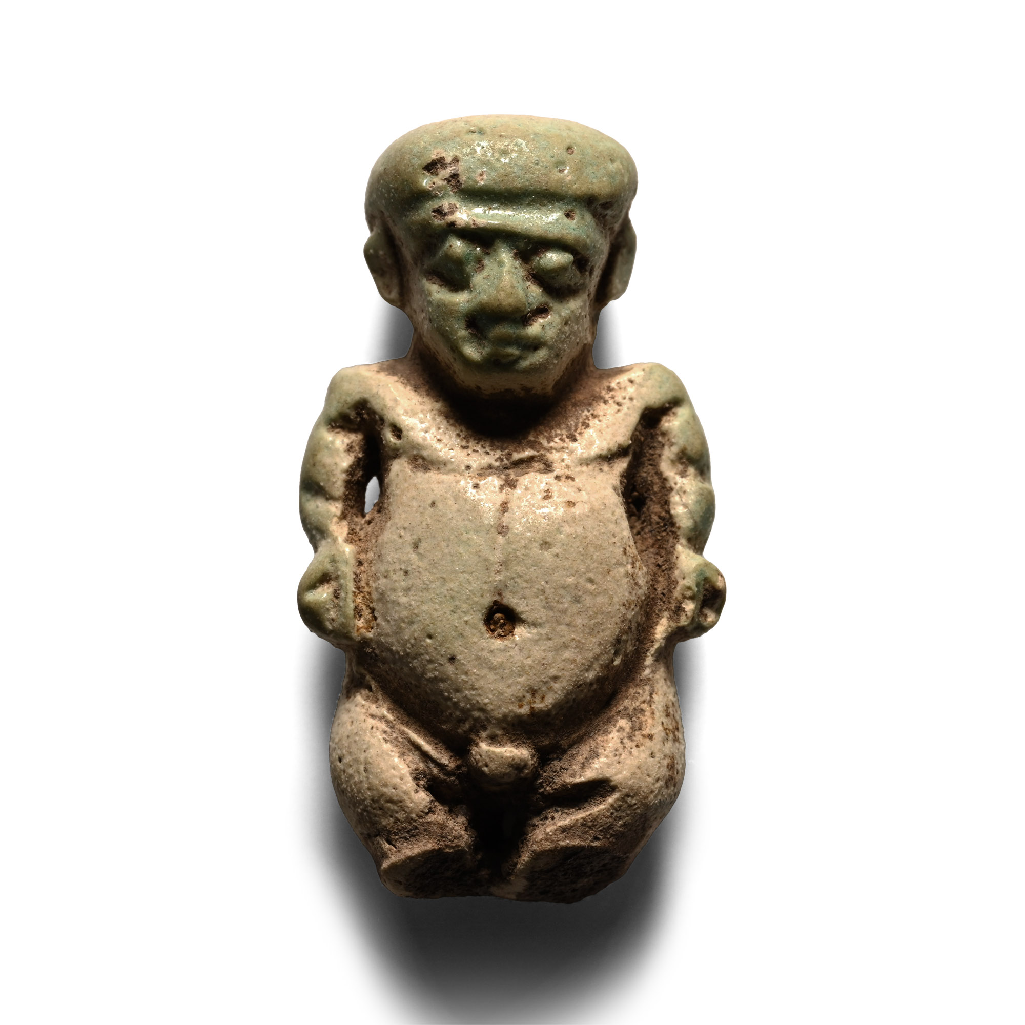 Egyptian Faience Pataikos Amulet