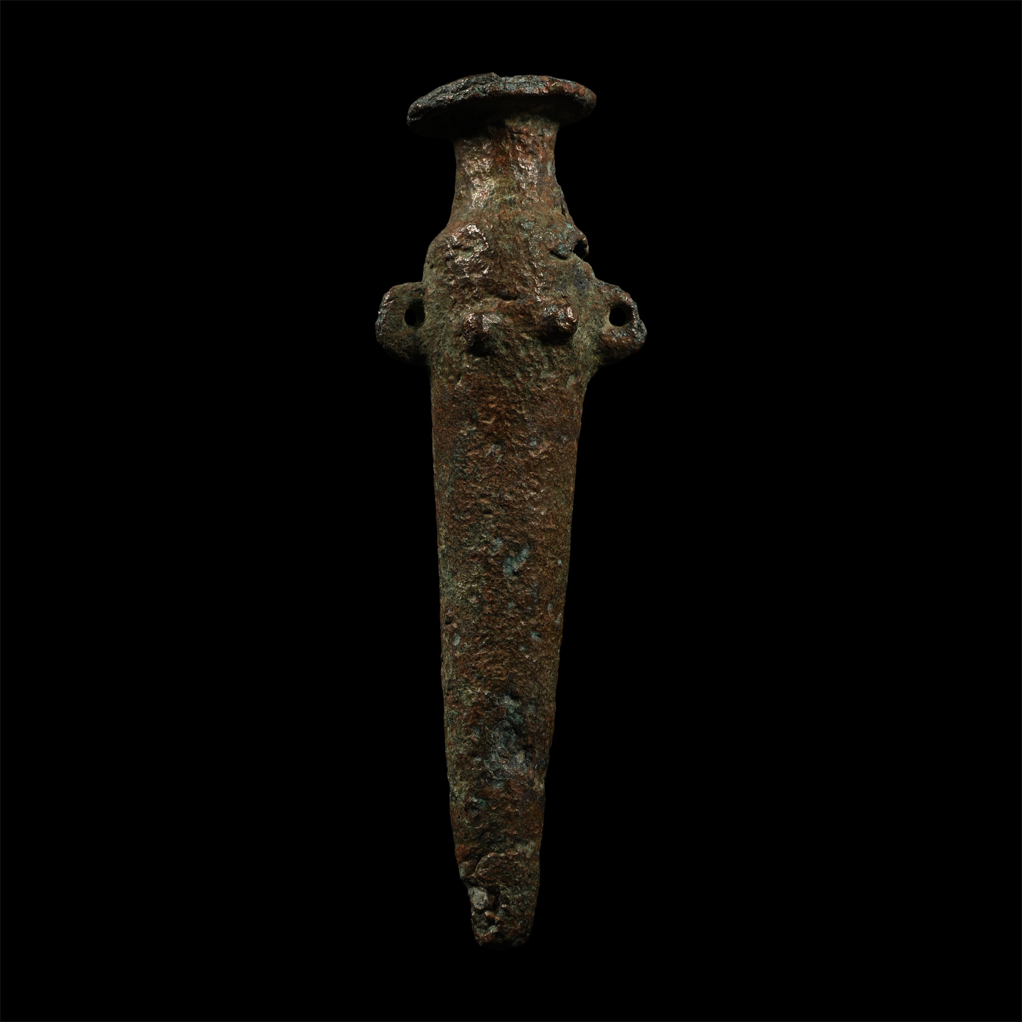 Greek Bronze Alabastron Kohl Pot