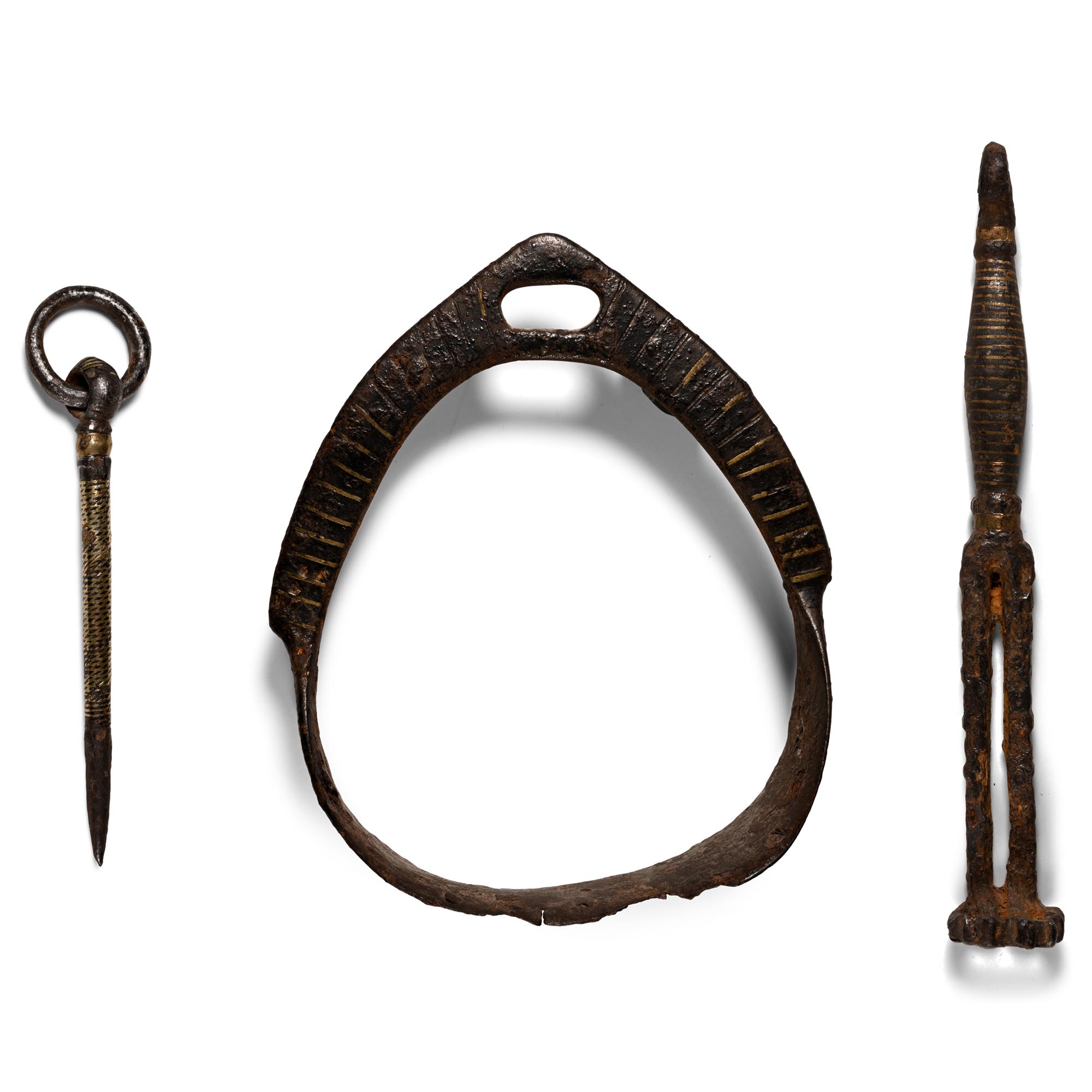 Viking Gold Inlaid Iron Artefact Collection