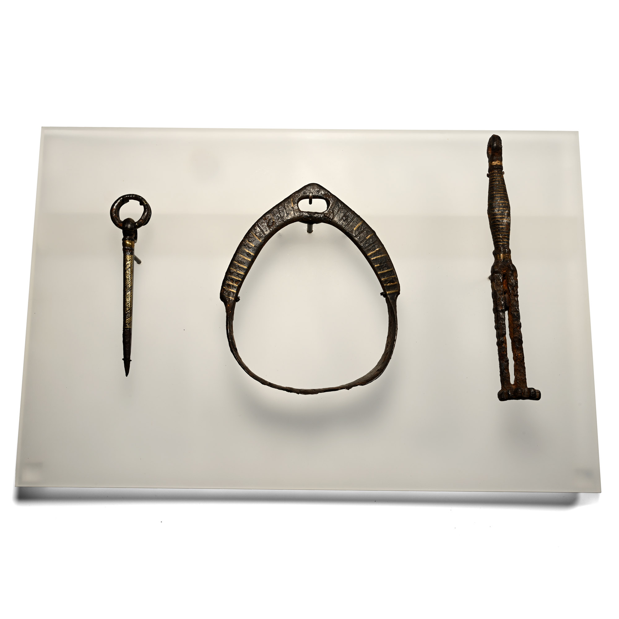 Viking Gold Inlaid Iron Artefact Collection