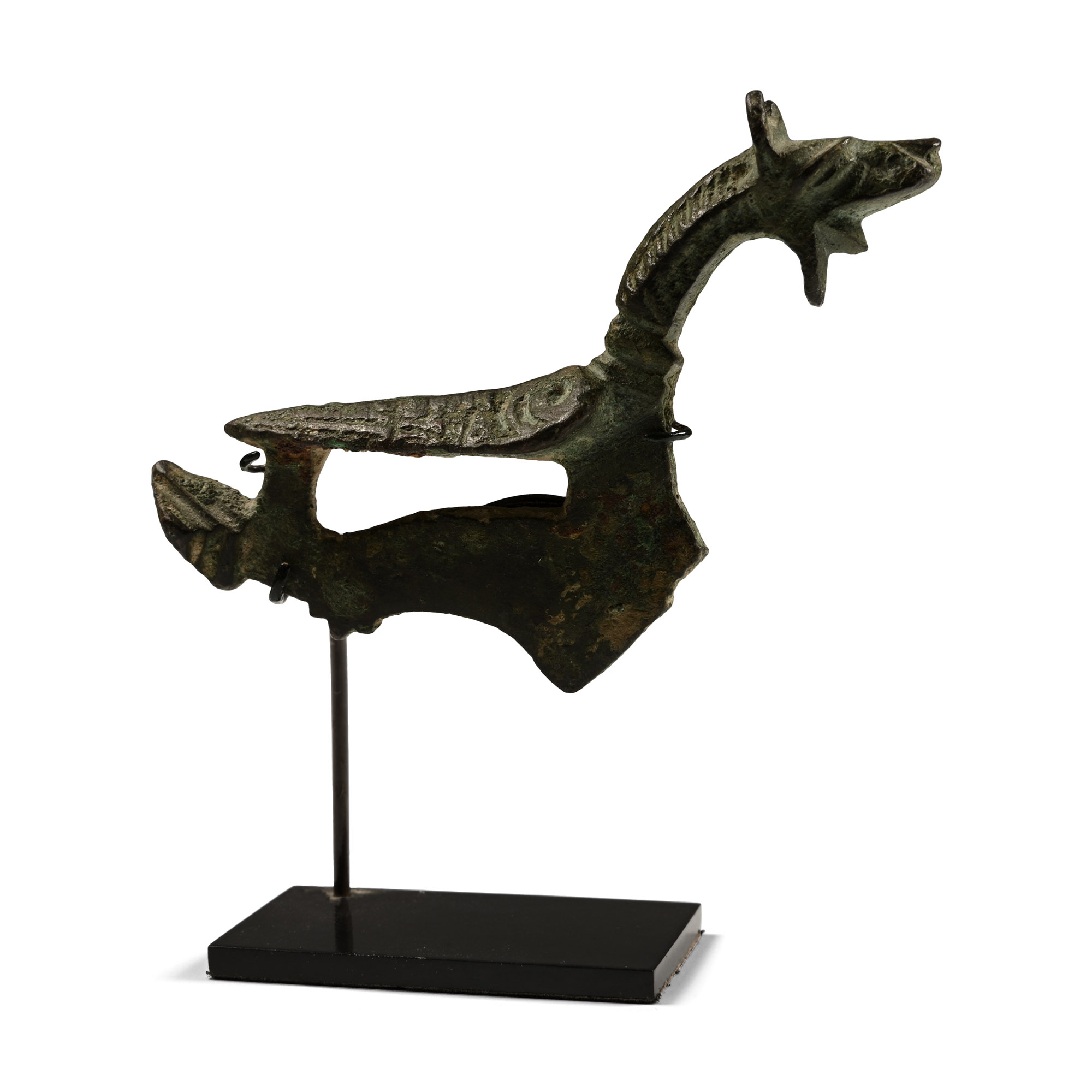 Viking Bronze Dragon Weather Vane Finial