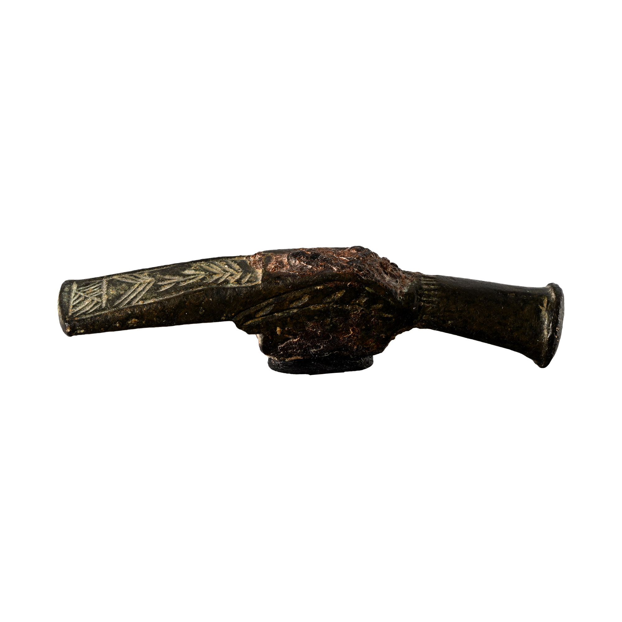 Viking Bronze Decorated Jeweller's Hammer