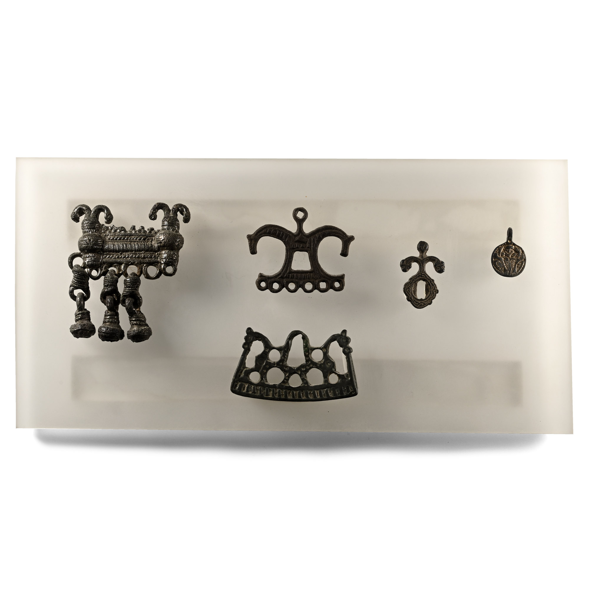 Viking Age Bronze Pendant Collection Display