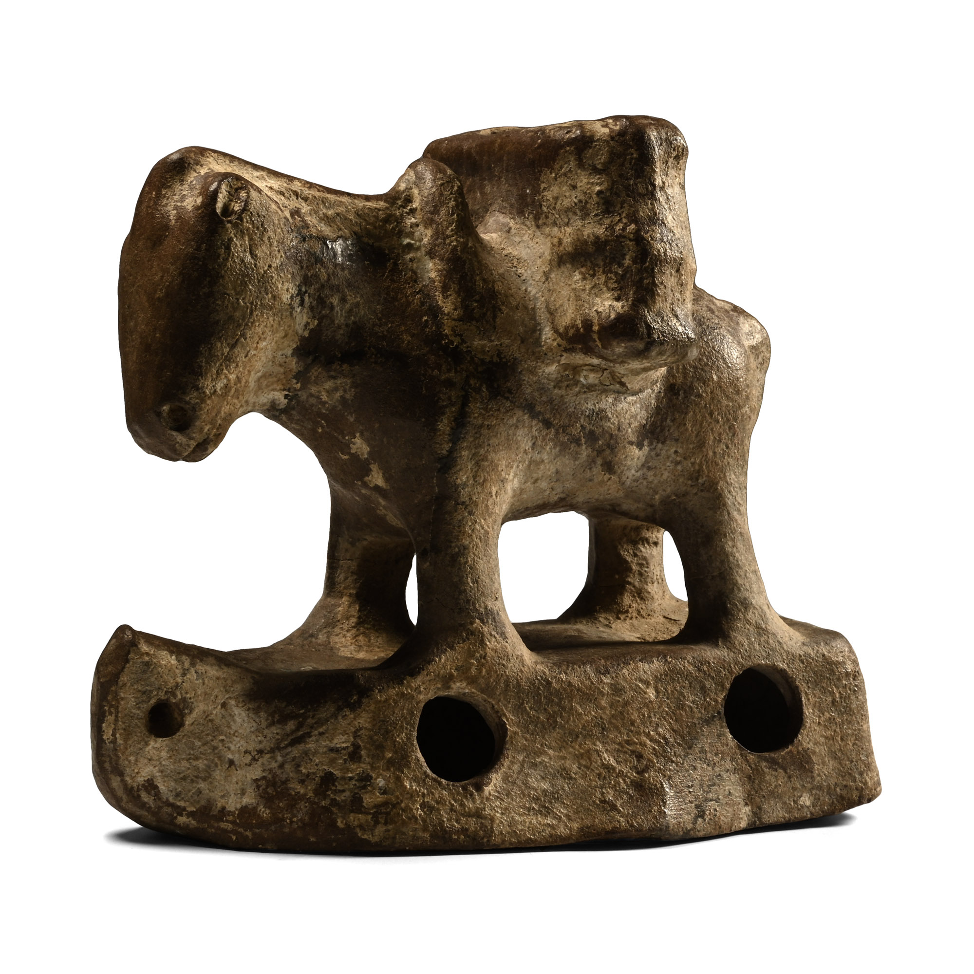 Azerbaijani Terracotta Children's Toy Donkey