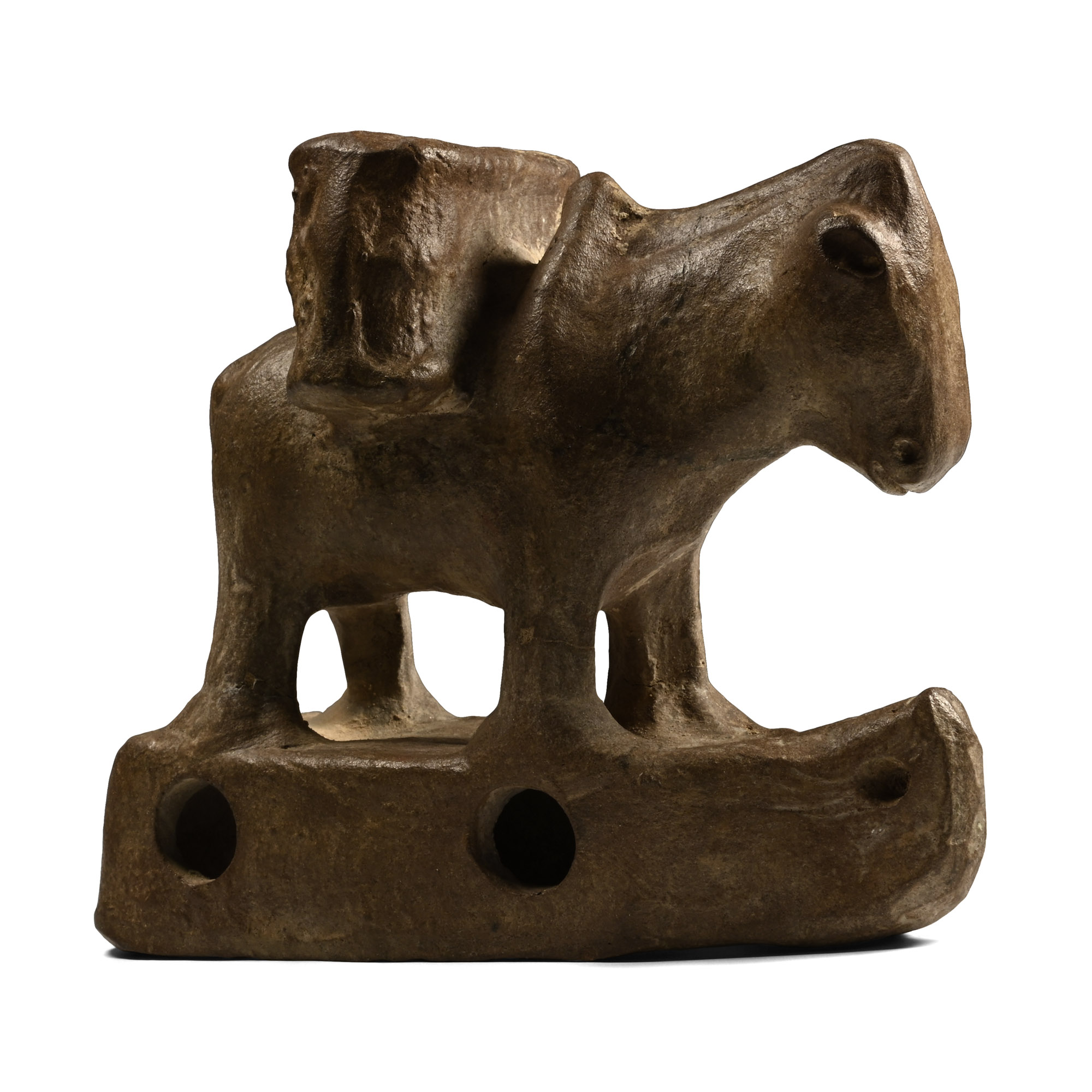 Azerbaijani Terracotta Children's Toy Donkey
