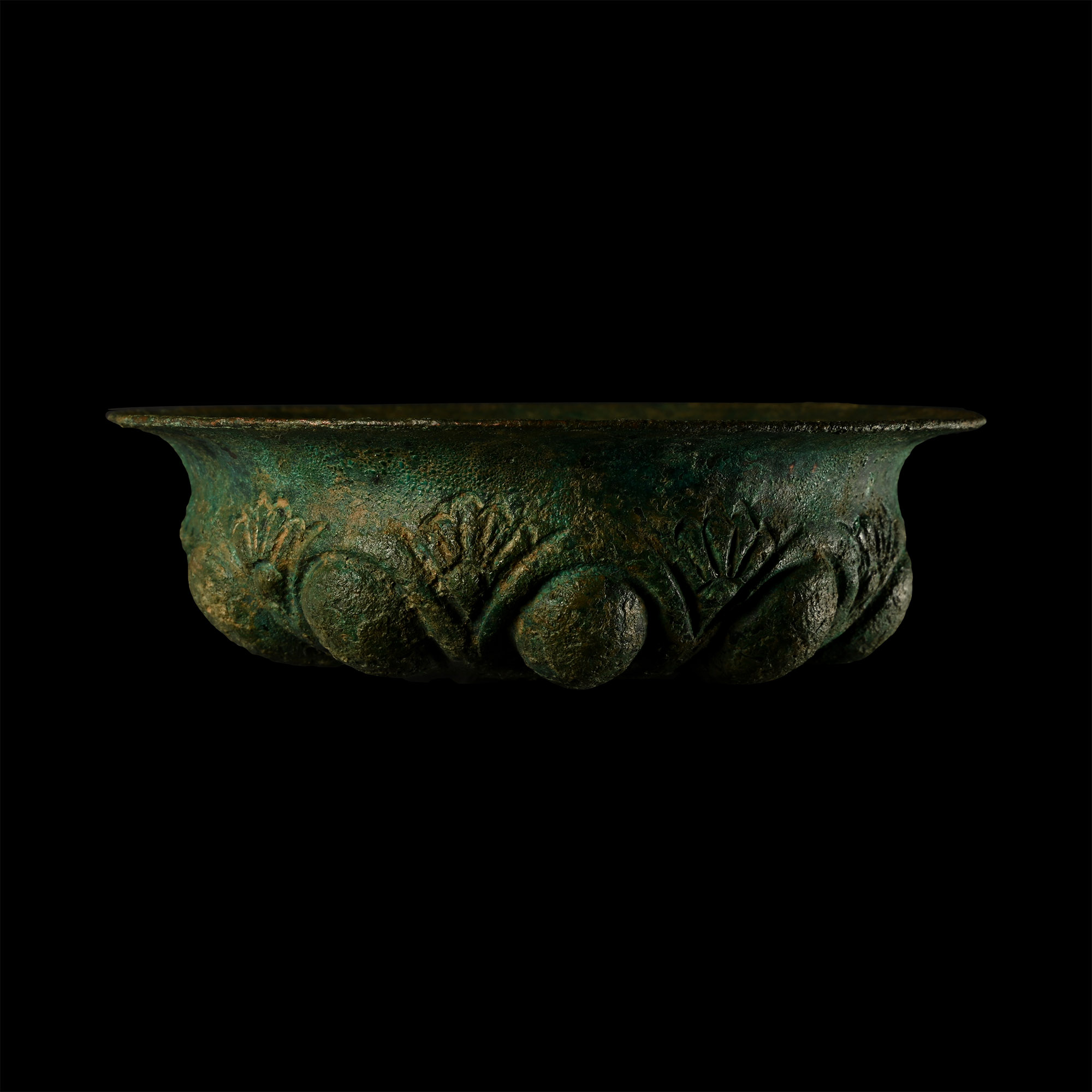 Achaemenid Decorated Bronze Phiale Mesomphalos