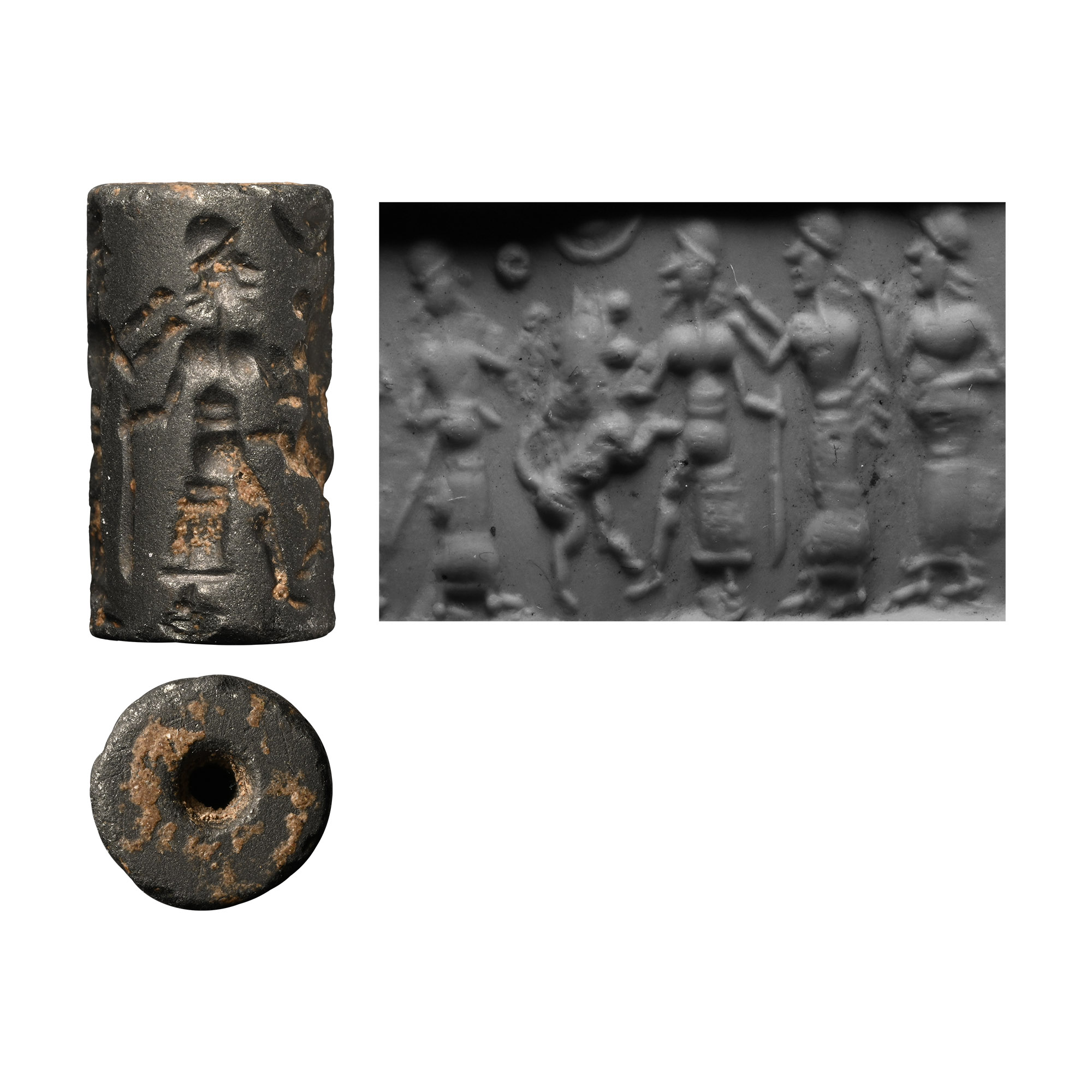 Old Babylonian Haematite Cylinder Seal